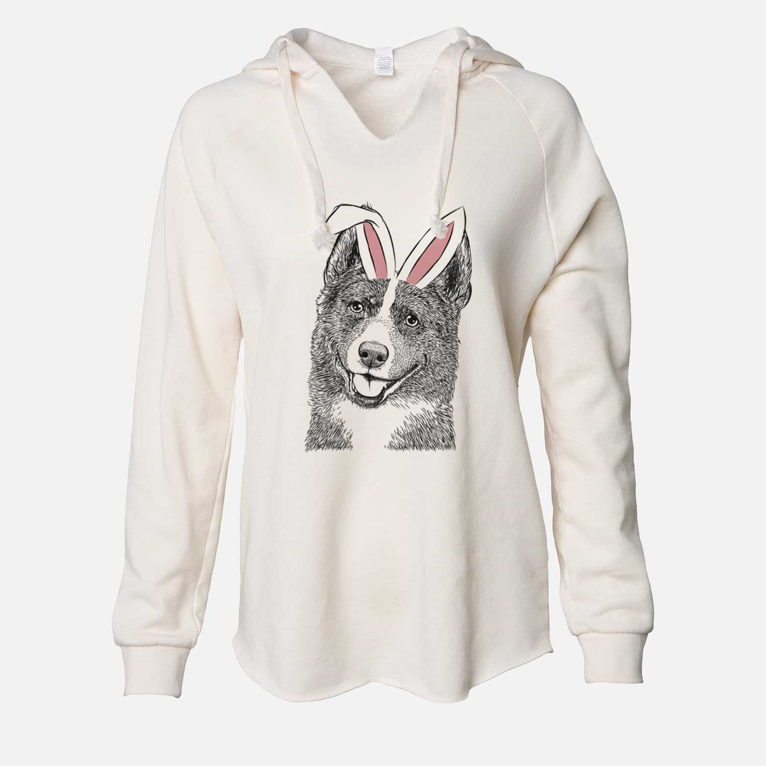 Easter Tosca the Karelian Bear Dog - Cali Wave Hooded Sweatshirt