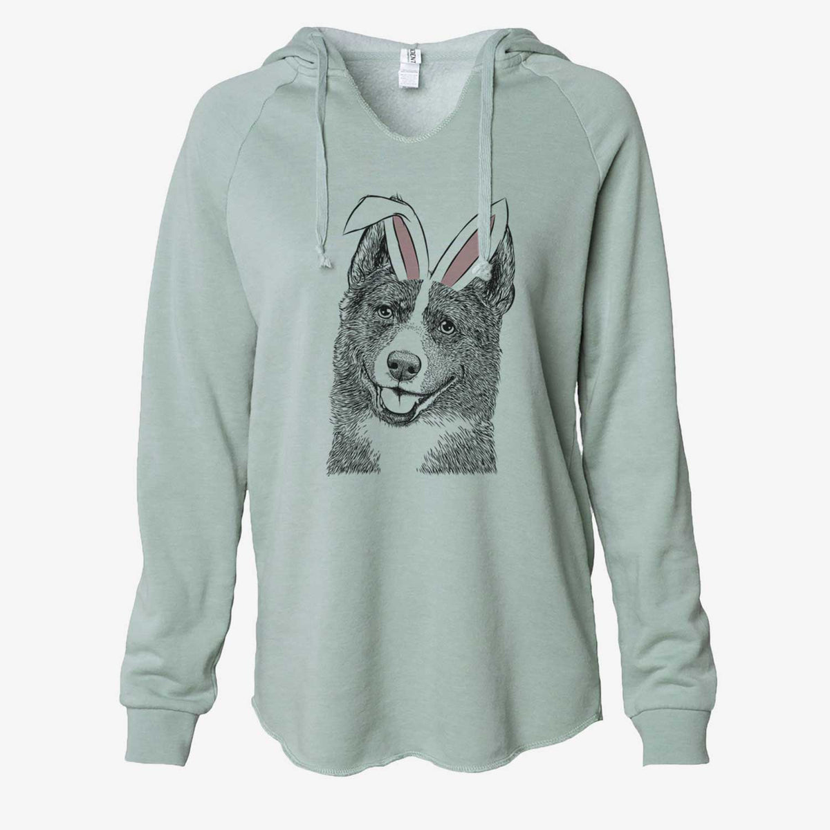 Easter Tosca the Karelian Bear Dog - Cali Wave Hooded Sweatshirt