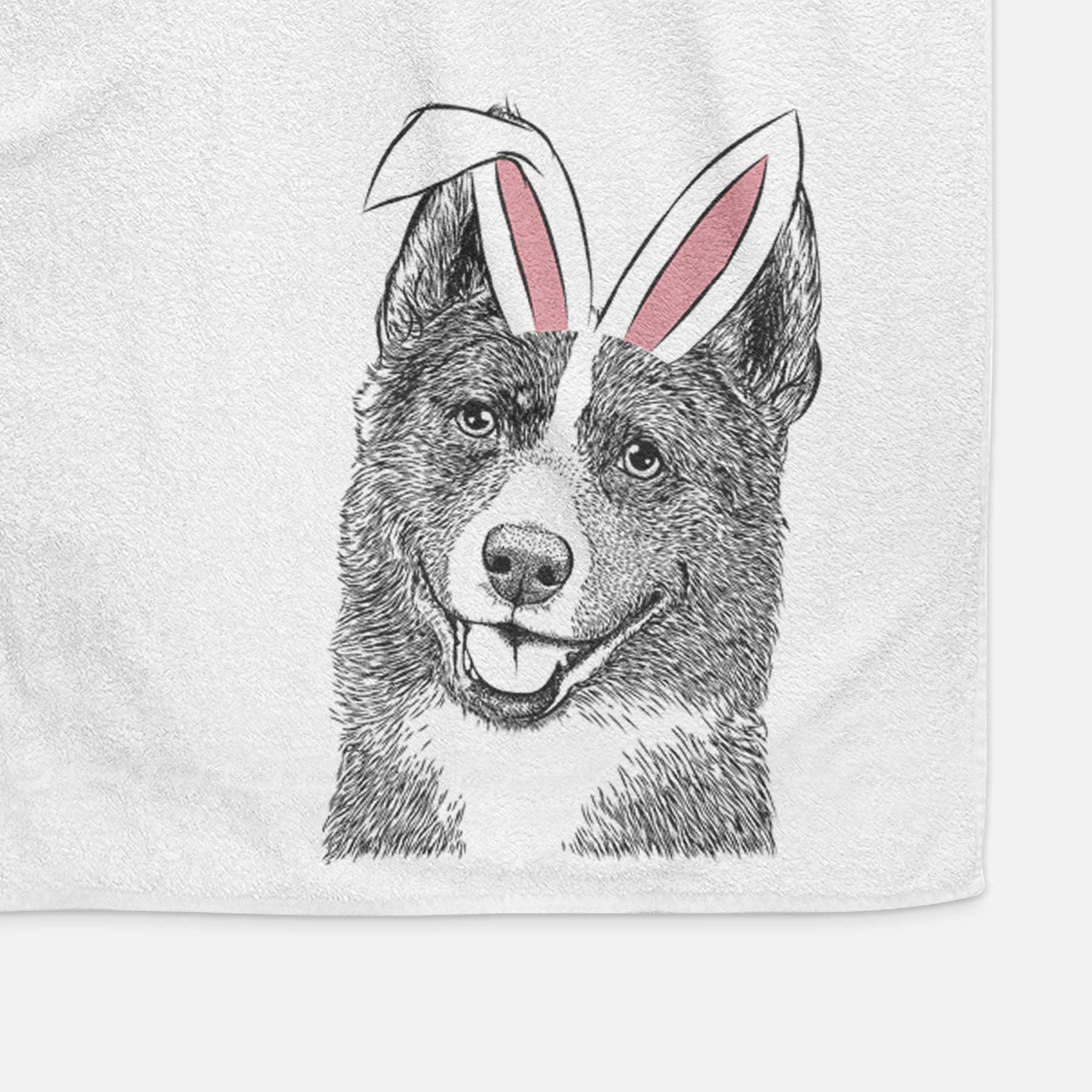 Tosca the Karelian Bear Dog Decorative Hand Towel