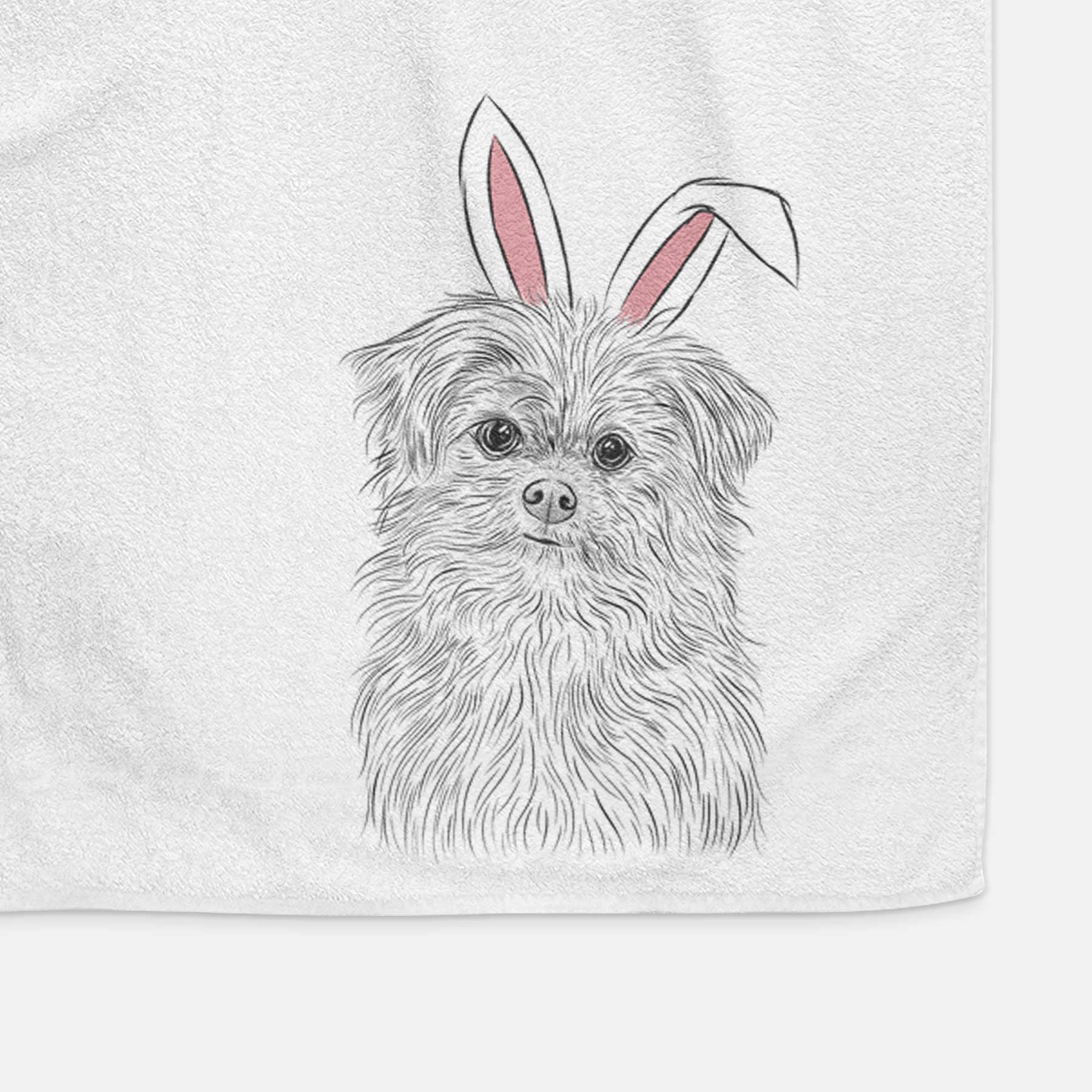 Trixie the Terrier Mix Decorative Hand Towel