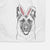 Trooper the German Shepherd Decorative Hand Towel