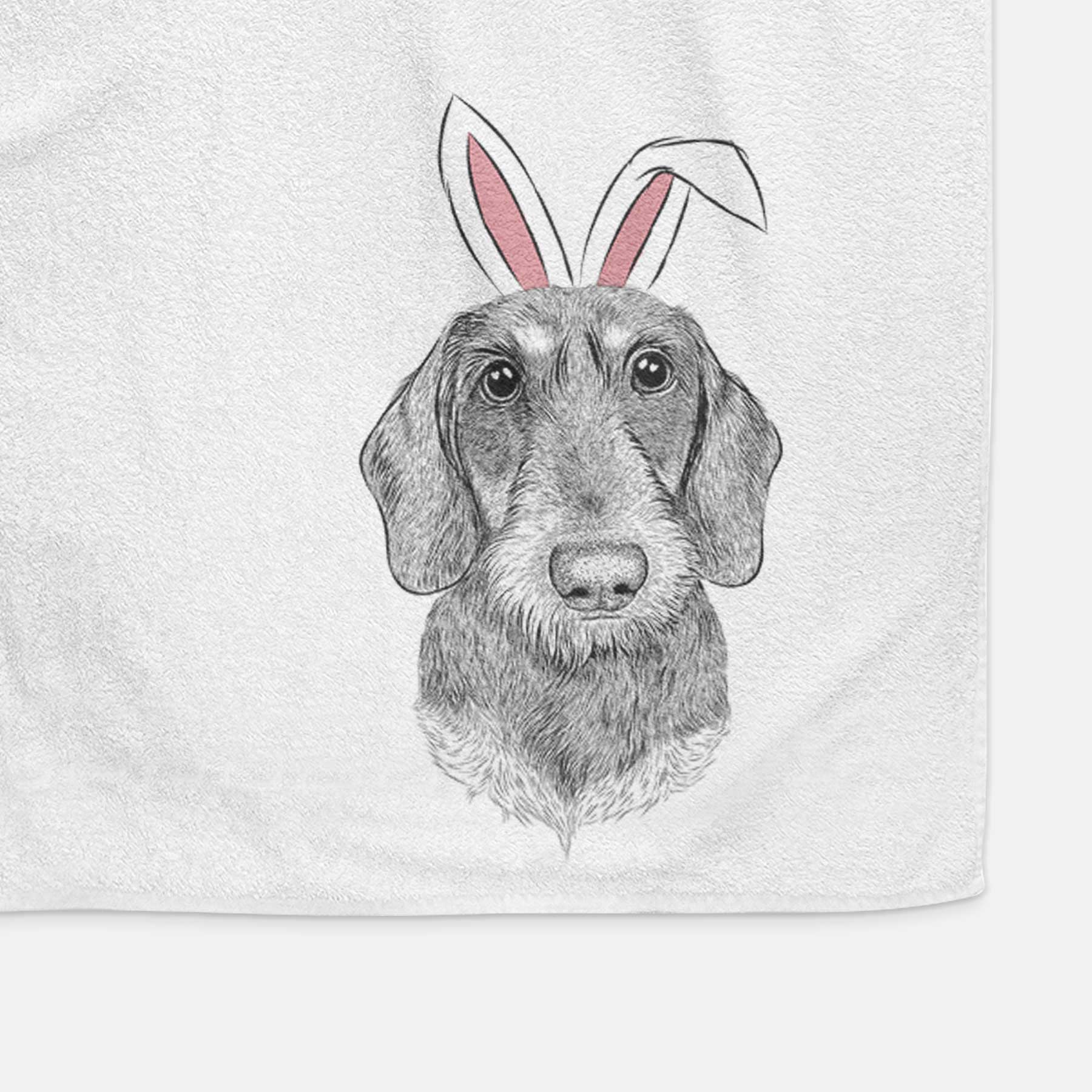 Truman the Wirehaired Dachshund Decorative Hand Towel