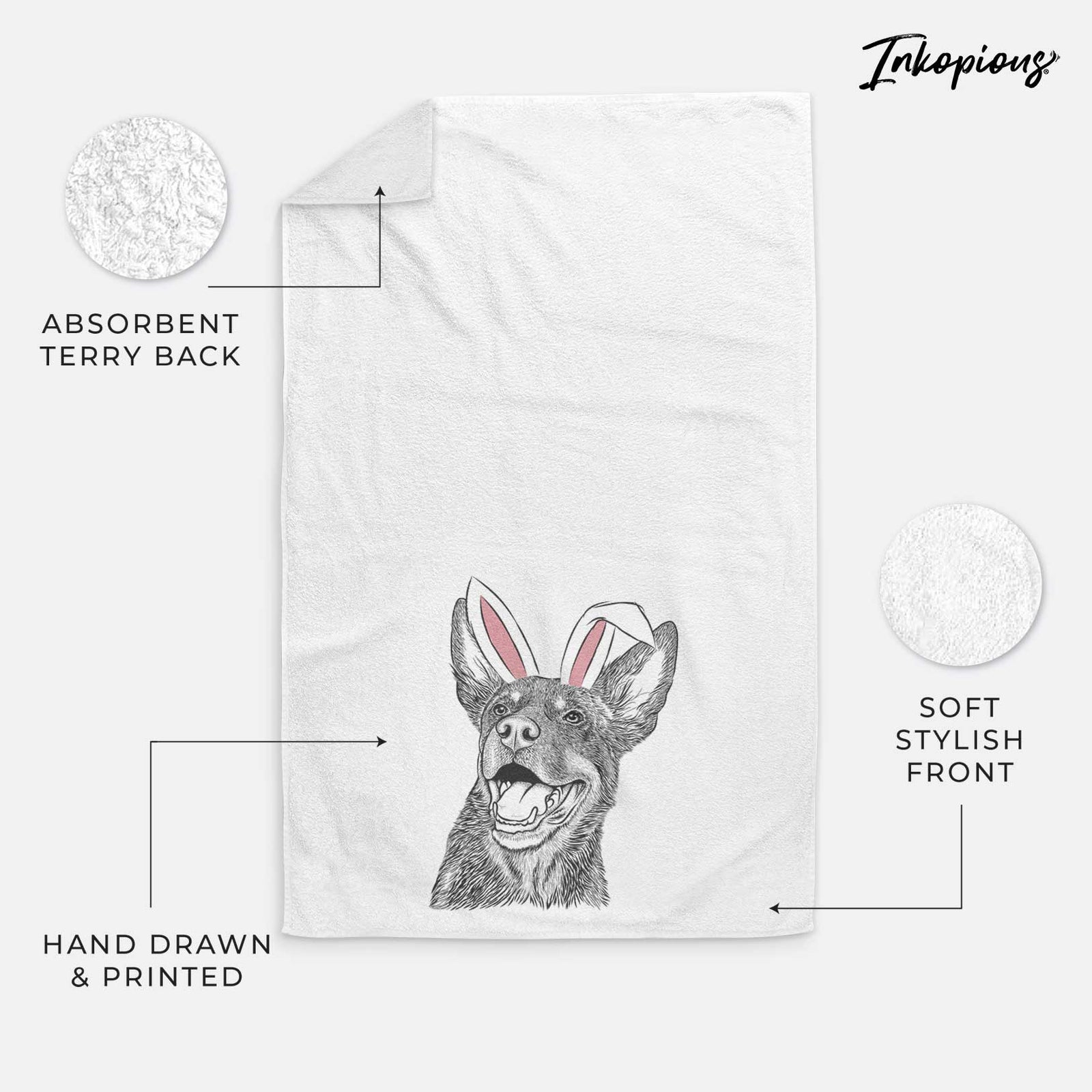 Tucker the Australian Kelpie Decorative Hand Towel