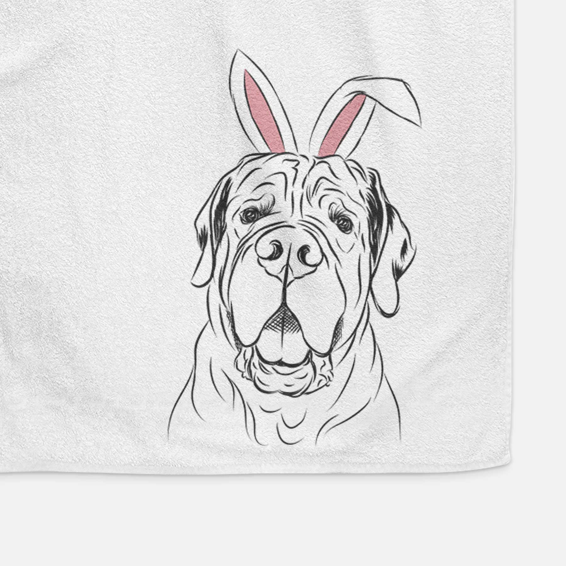 Tufton the English Mastiff Decorative Hand Towel