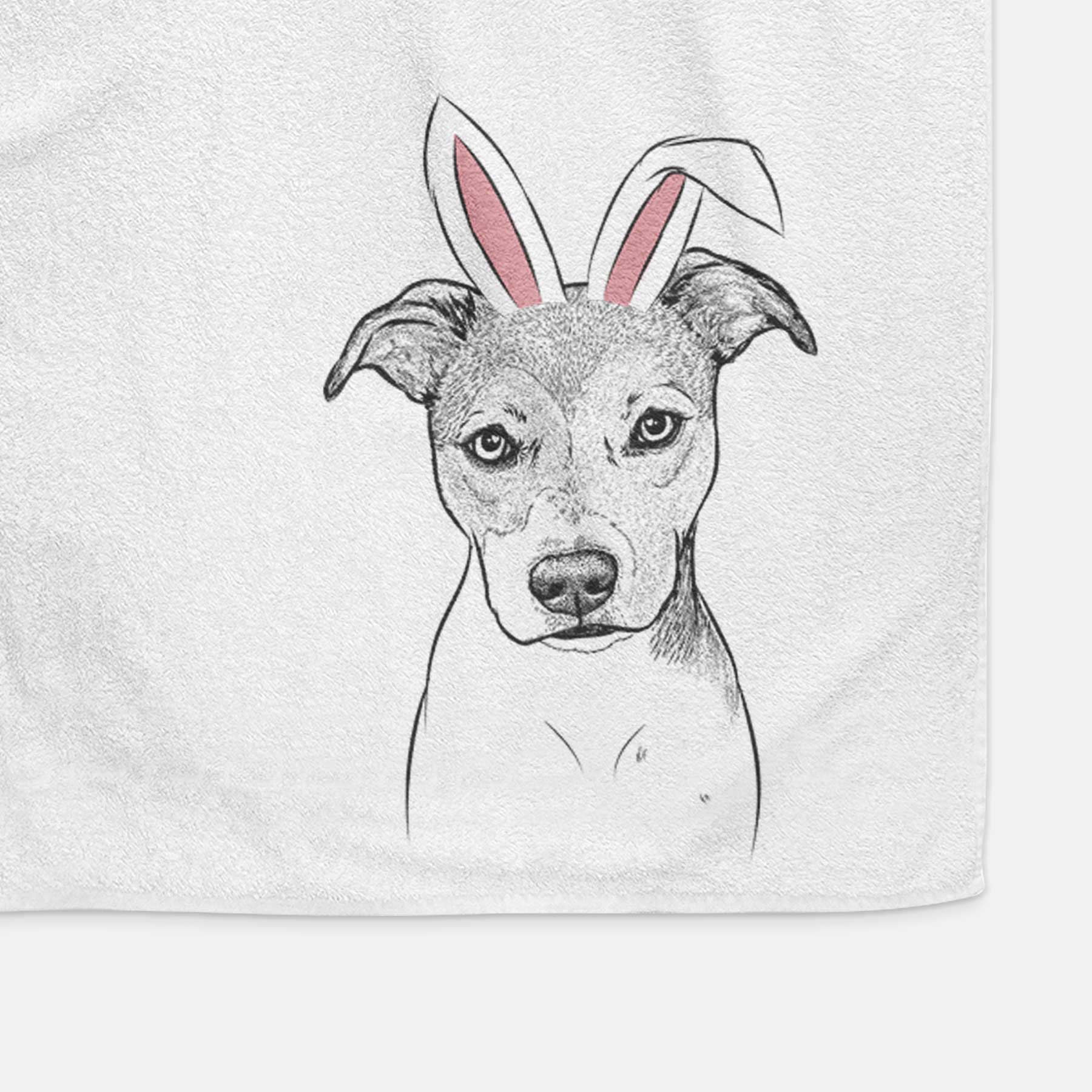 Tula the American Staffordshire Terrier Heeler Mix Decorative Hand Towel