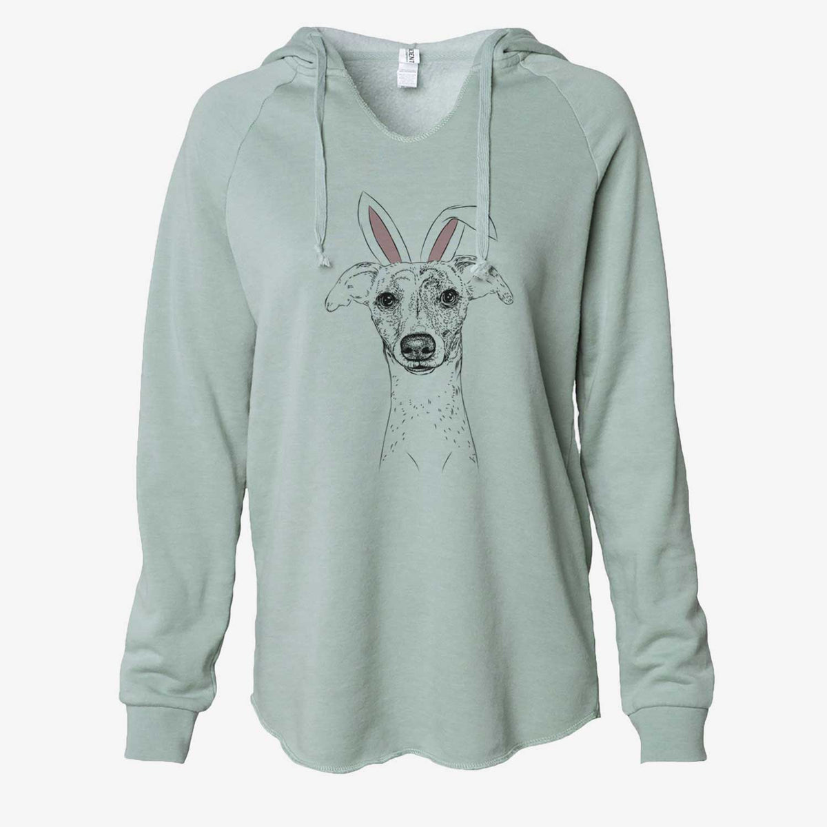 Easter Twiggy the Whippet - Cali Wave Hooded Sweatshirt