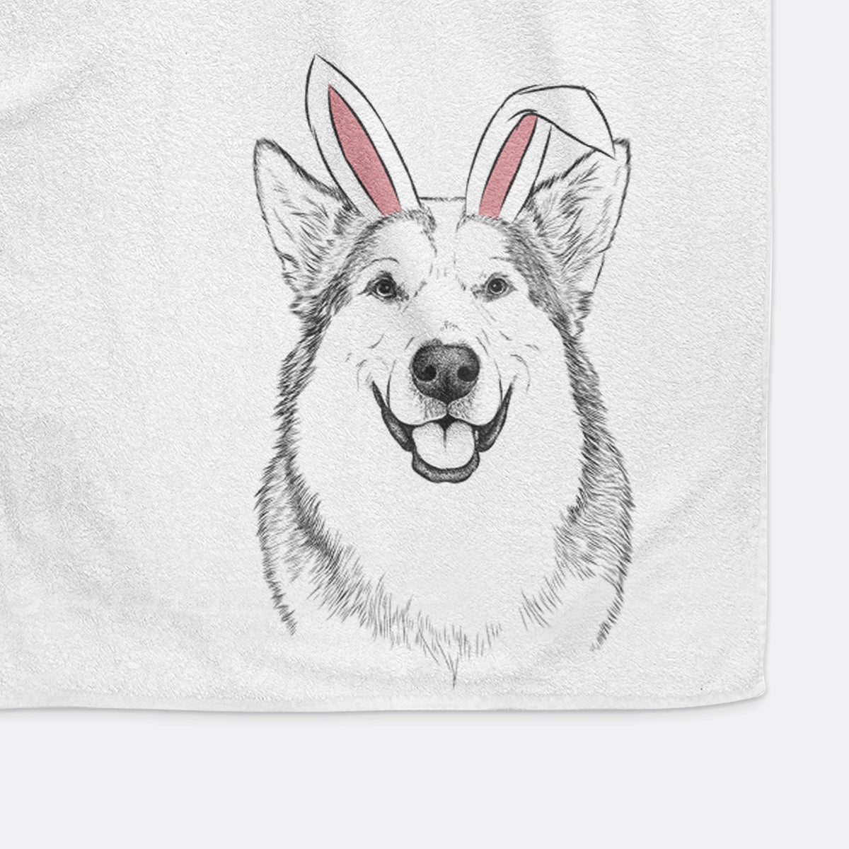 Vader the Alaskan Malamute Decorative Hand Towel