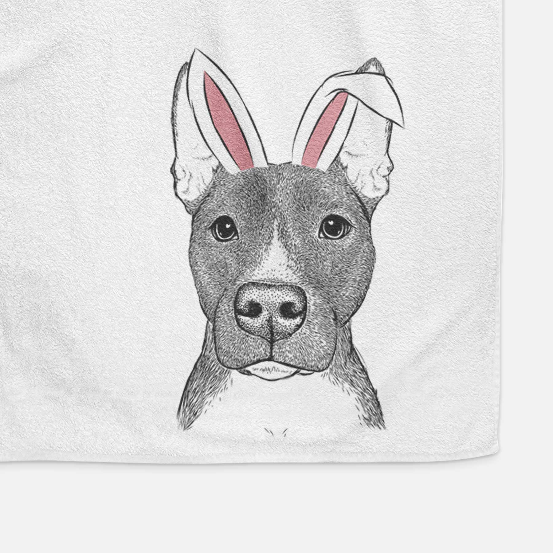 Violet the Pitbull Decorative Hand Towel