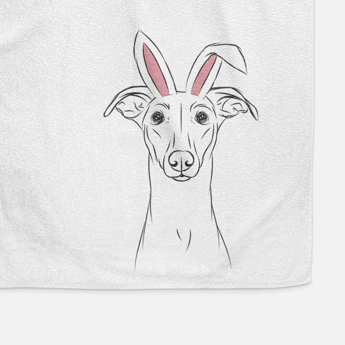 Wallace the Whippet Decorative Hand Towel