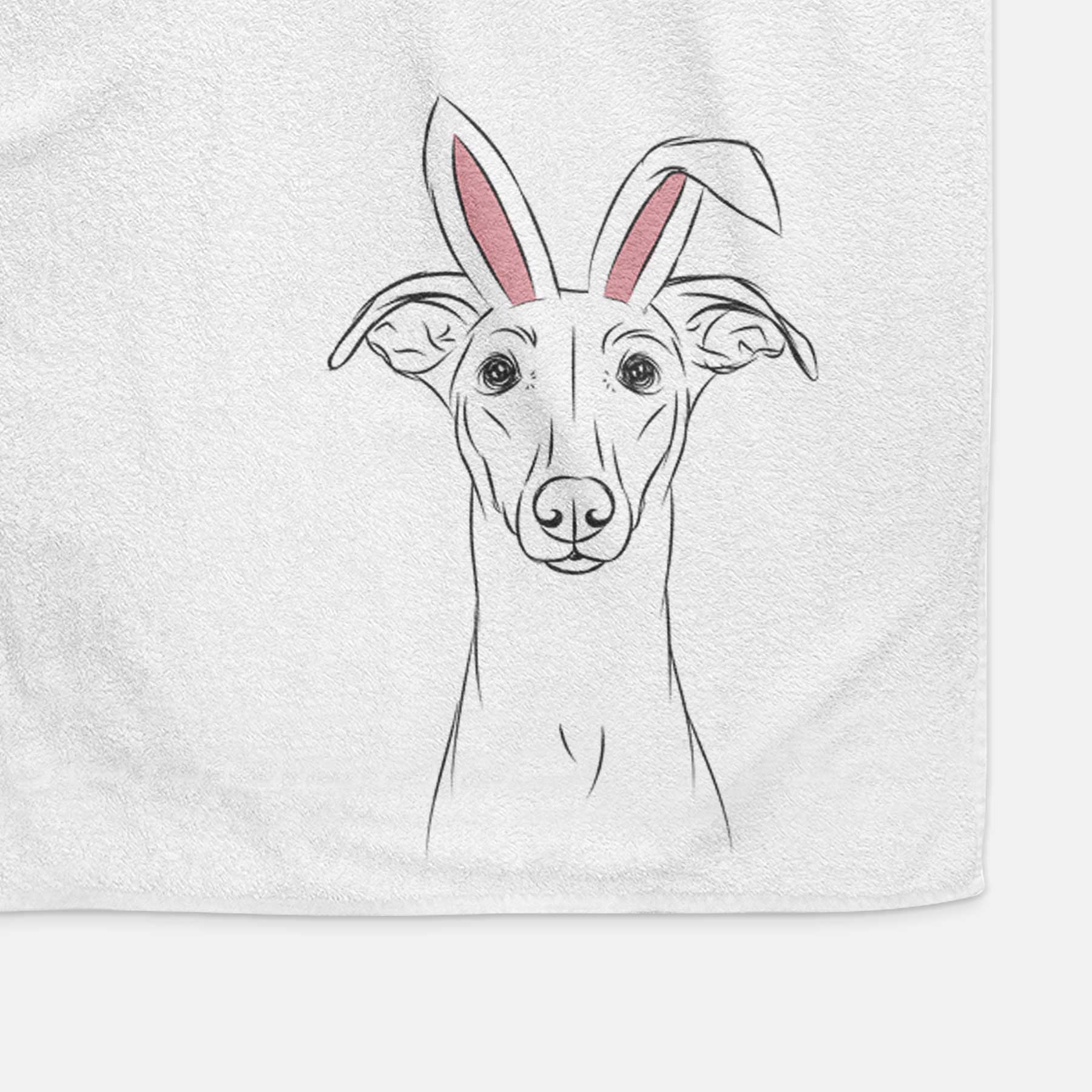 Wallace the Whippet Decorative Hand Towel