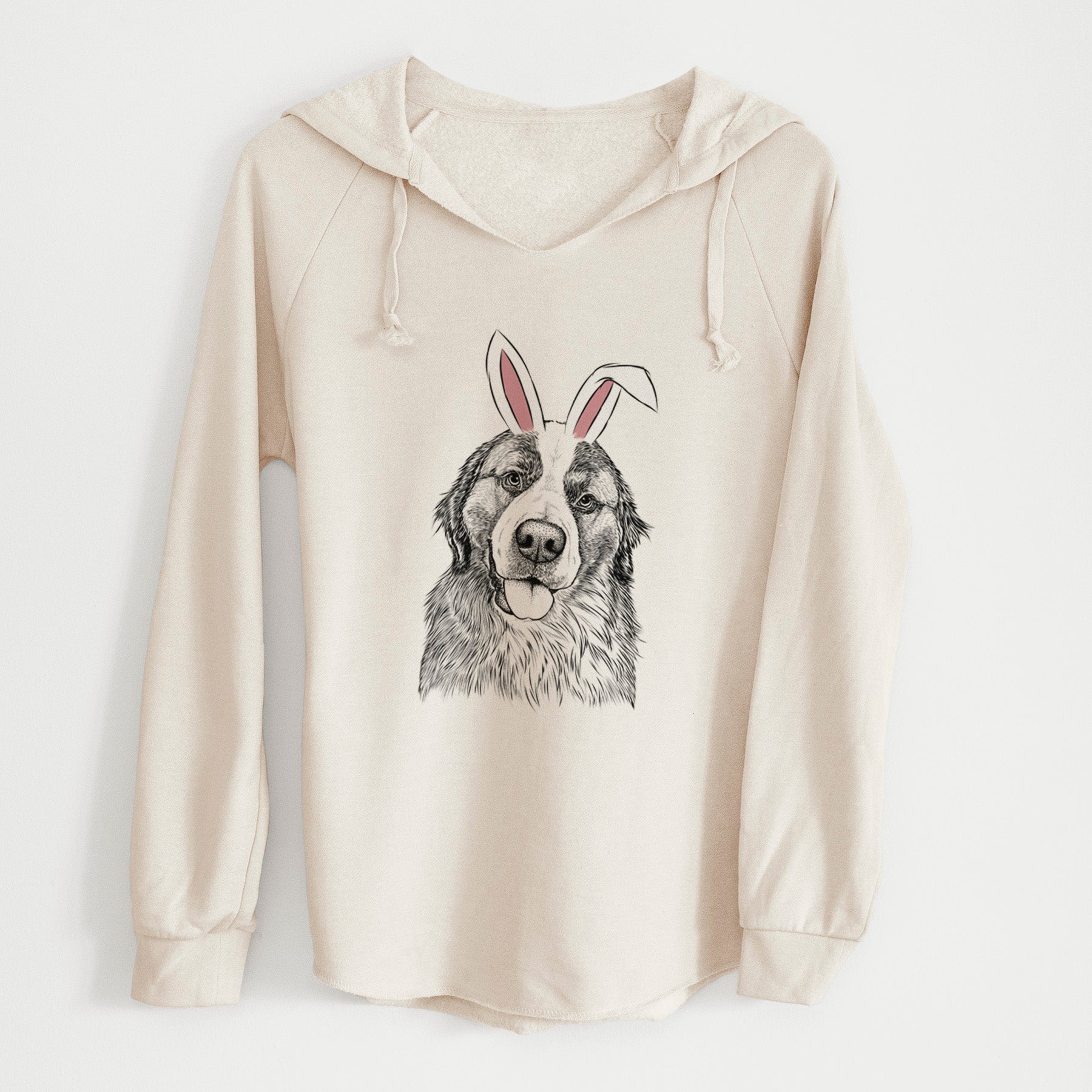 Easter Walter the Bernese Mountain Dog Mix - Cali Wave Hooded Sweatshirt