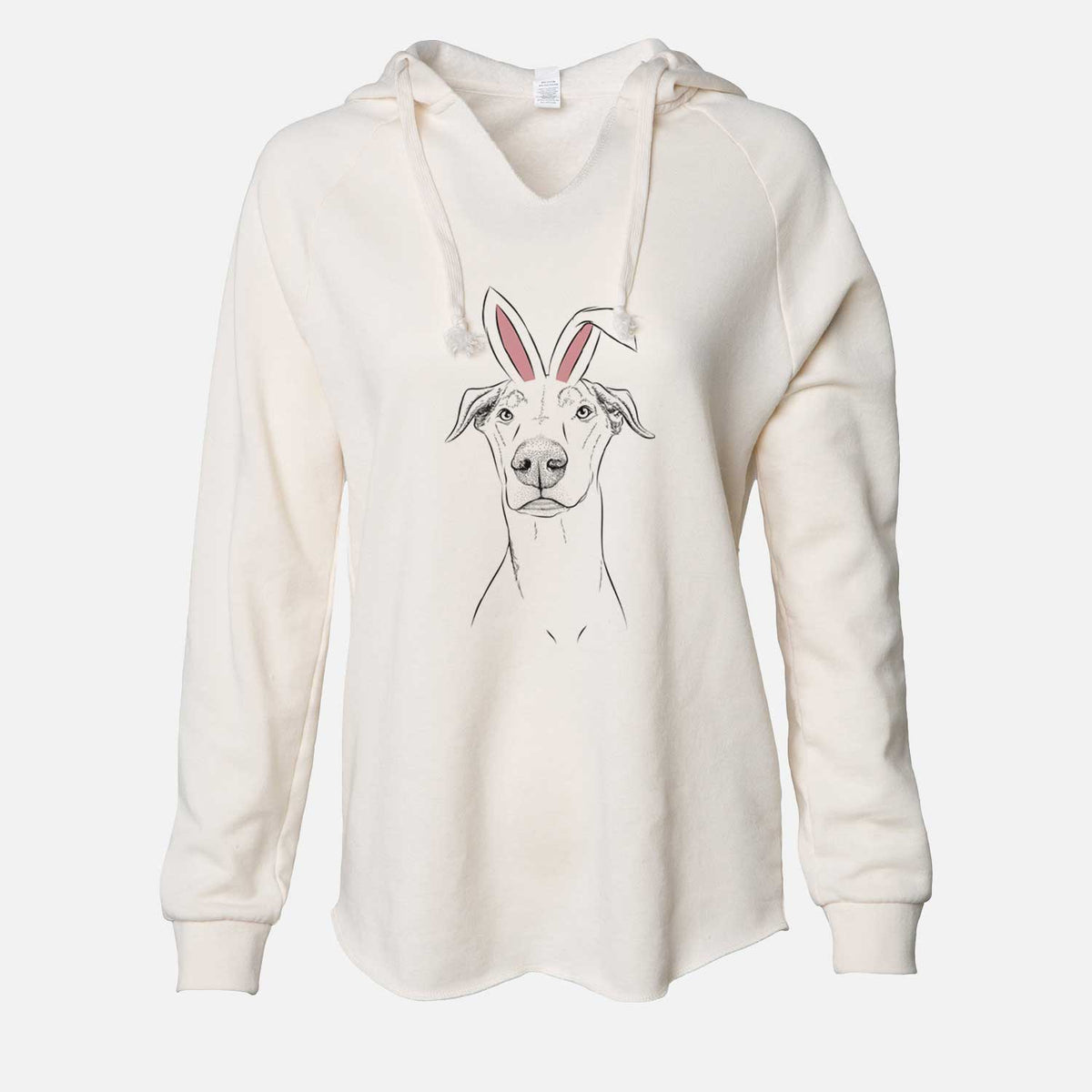 Easter Walter the White Doberman Rescue - Cali Wave Hooded Sweatshirt