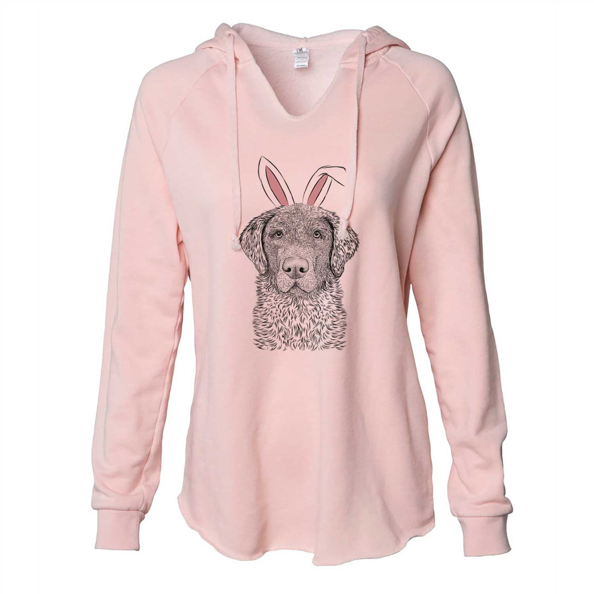 Easter Whiskey the Chocolate Lab - Cali Wave Hooded Sweatshirt