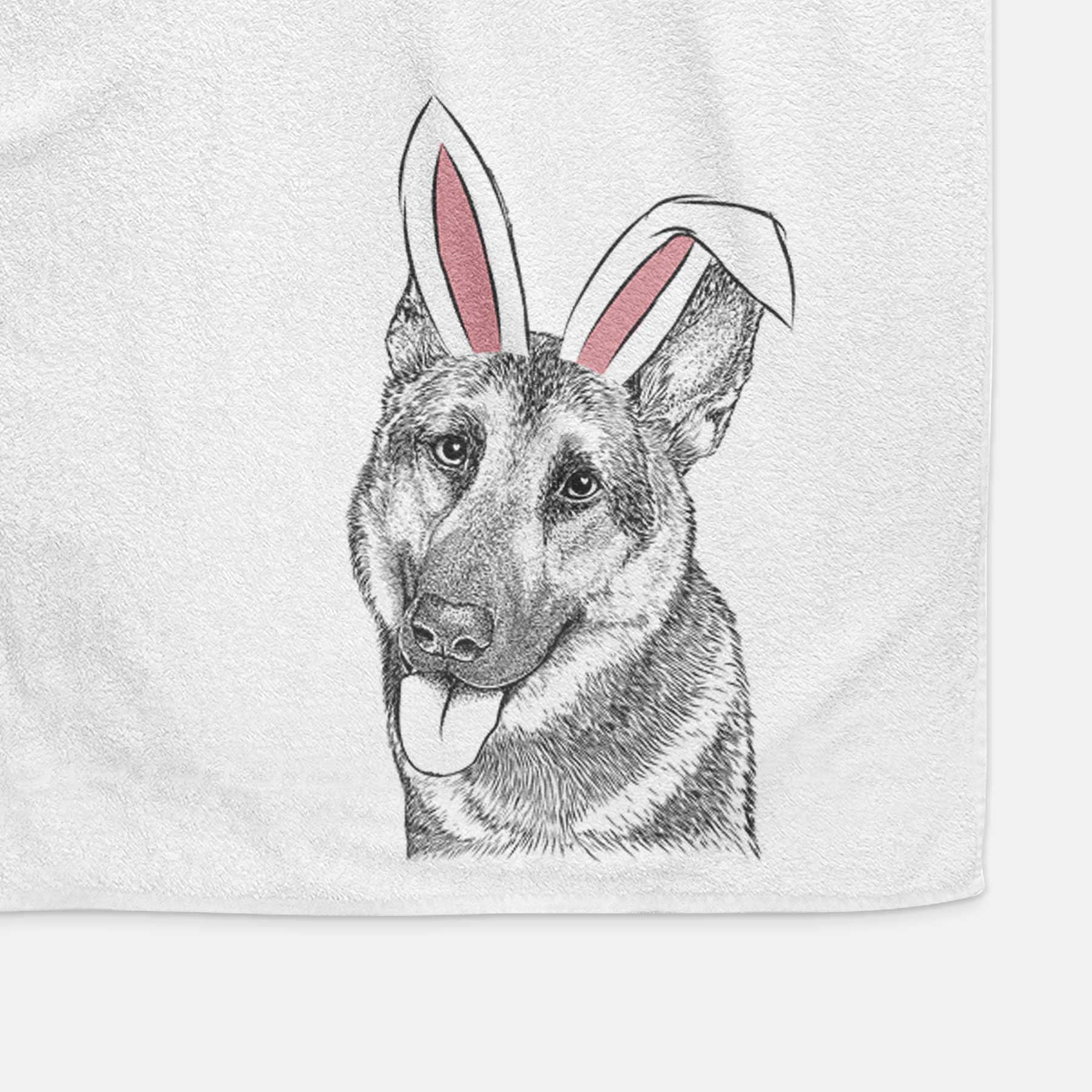 Whitaker the German Shepherd Decorative Hand Towel