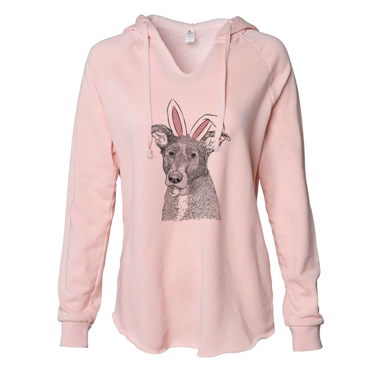 Easter Wilbur the Shepherd Mix - Cali Wave Hooded Sweatshirt