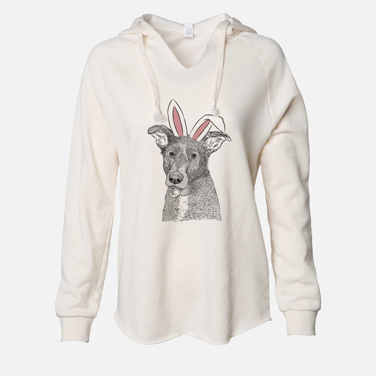 Easter Wilbur the Shepherd Mix - Cali Wave Hooded Sweatshirt