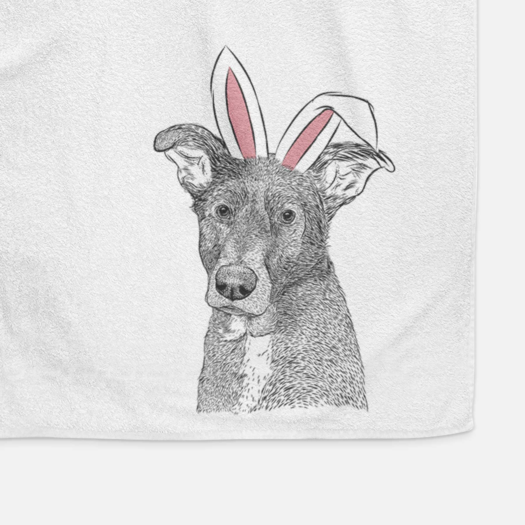 Wilbur the Shepherd Mix Decorative Hand Towel