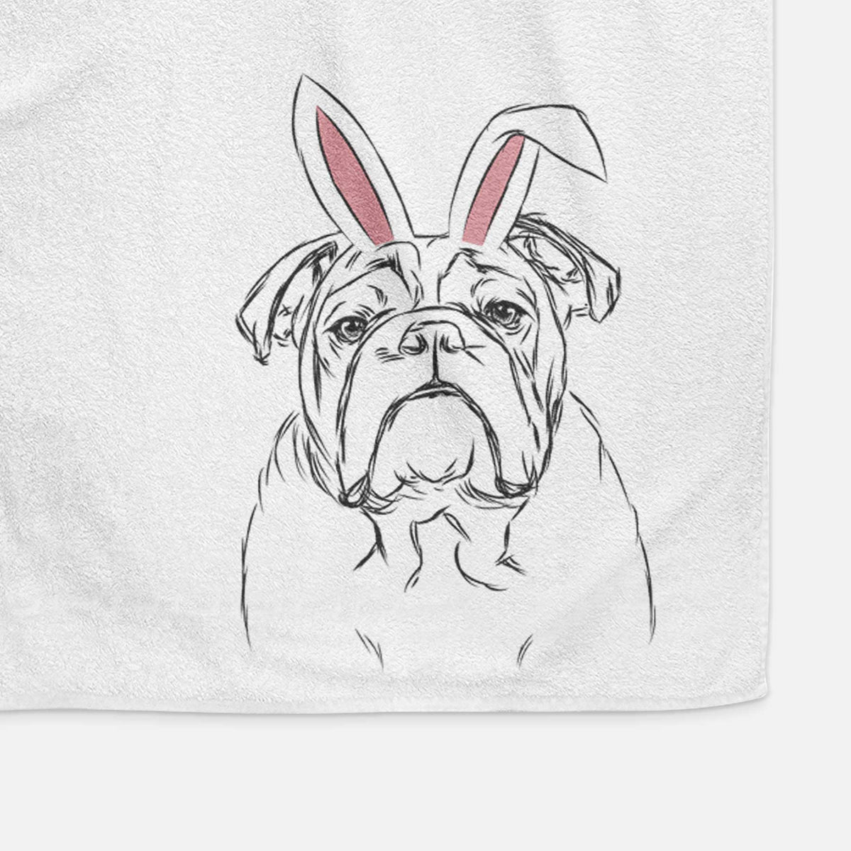 Winston the English Bulldog Decorative Hand Towel