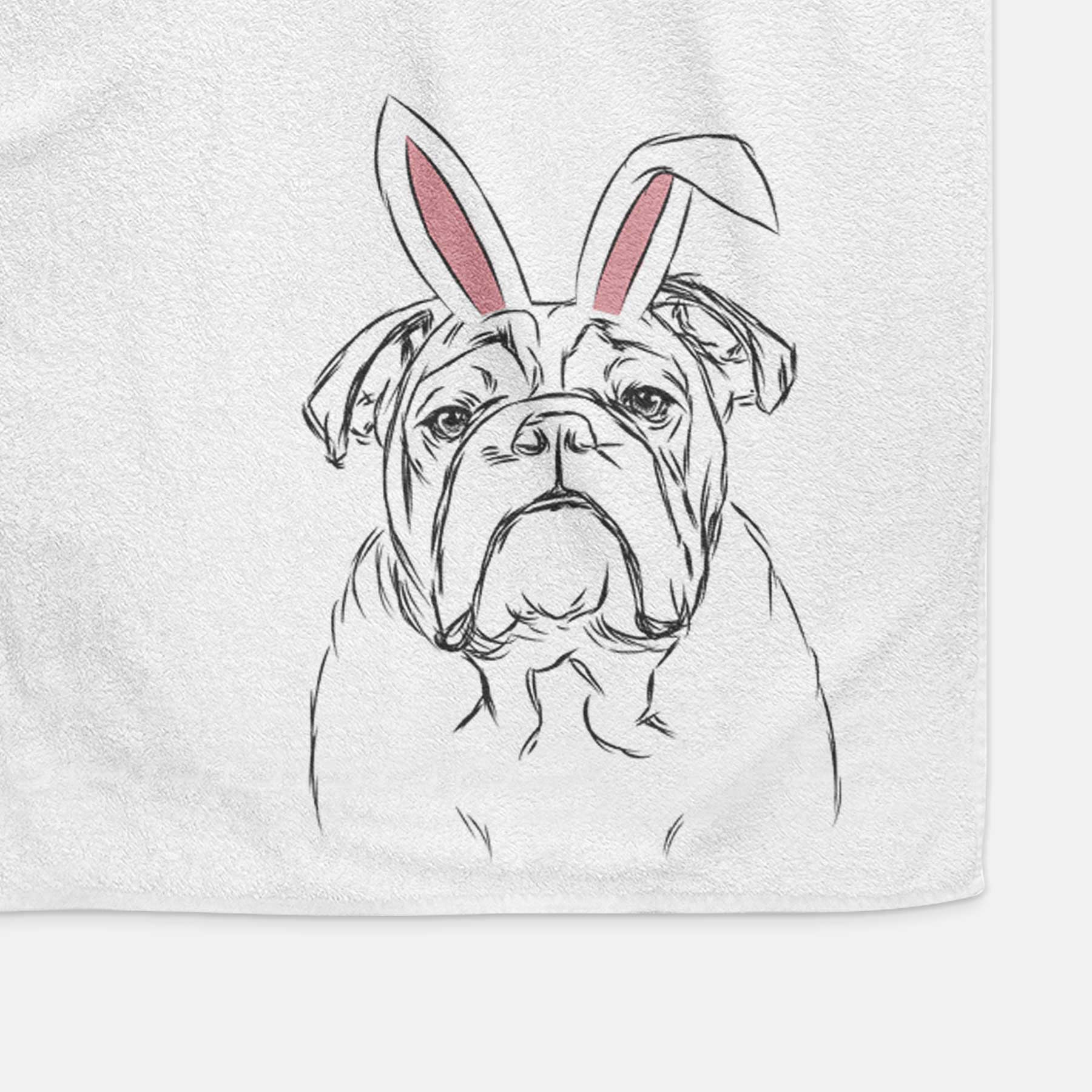 Winston the English Bulldog Decorative Hand Towel