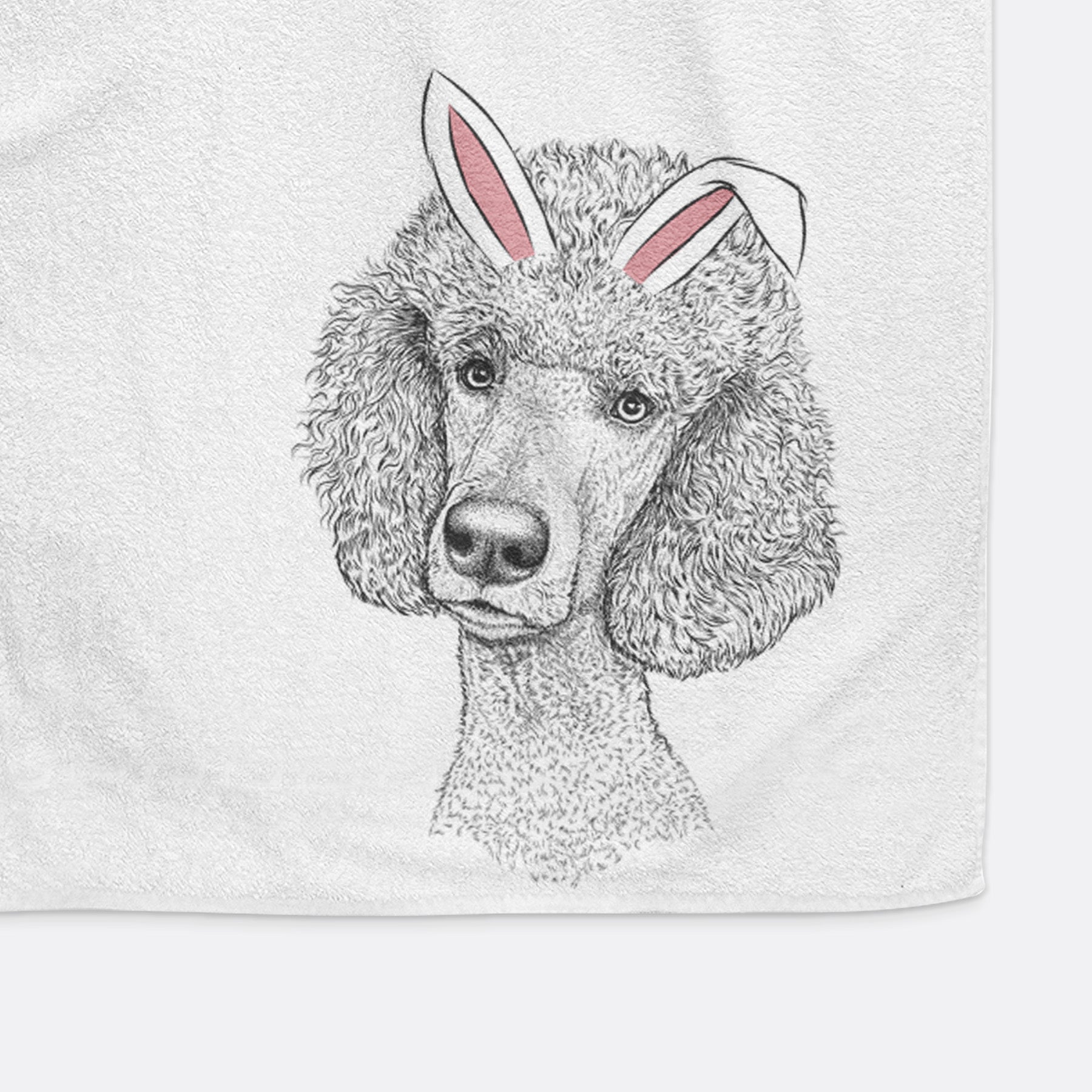 Yuki the Poodle Decorative Hand Towel