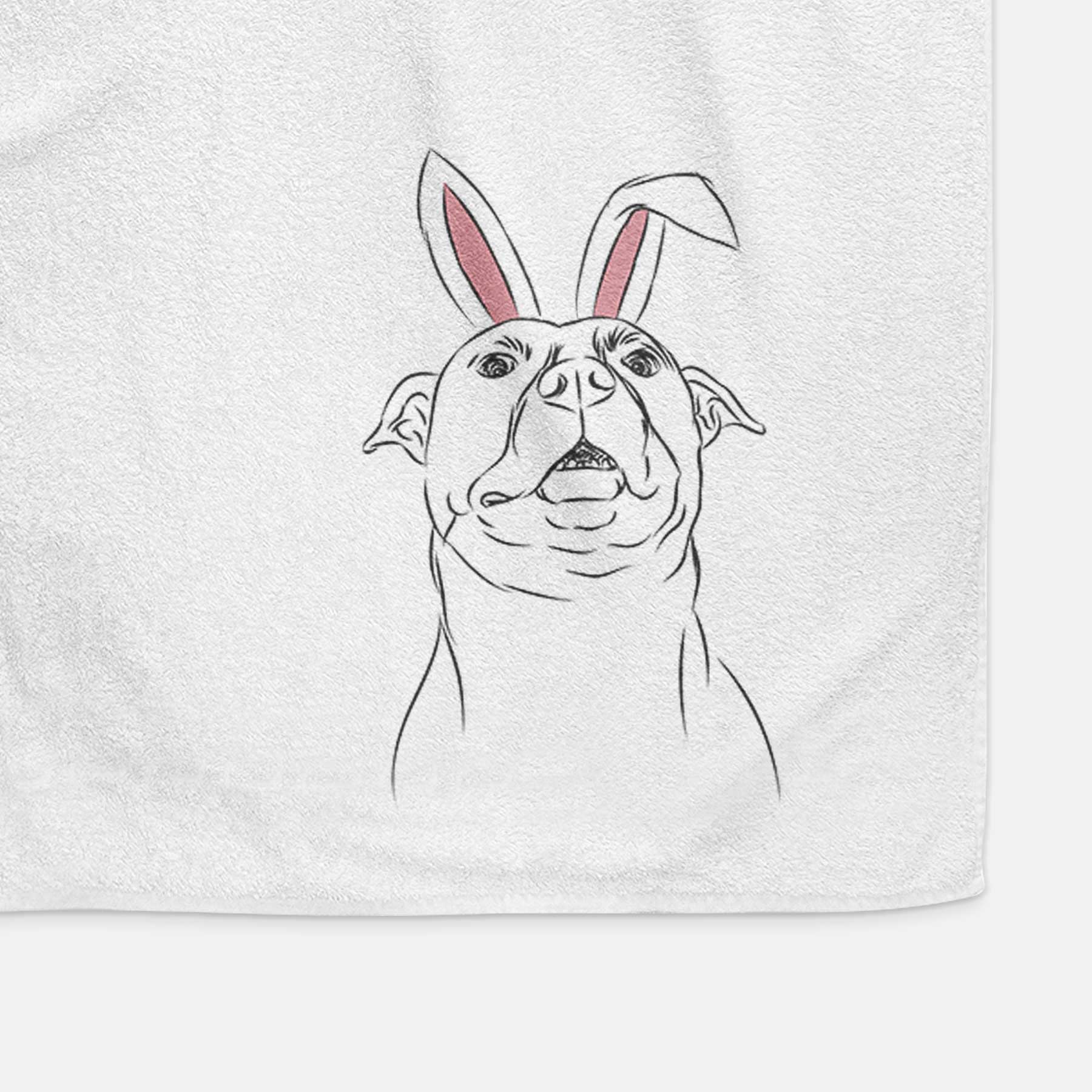 Zada the Pitbull Decorative Hand Towel