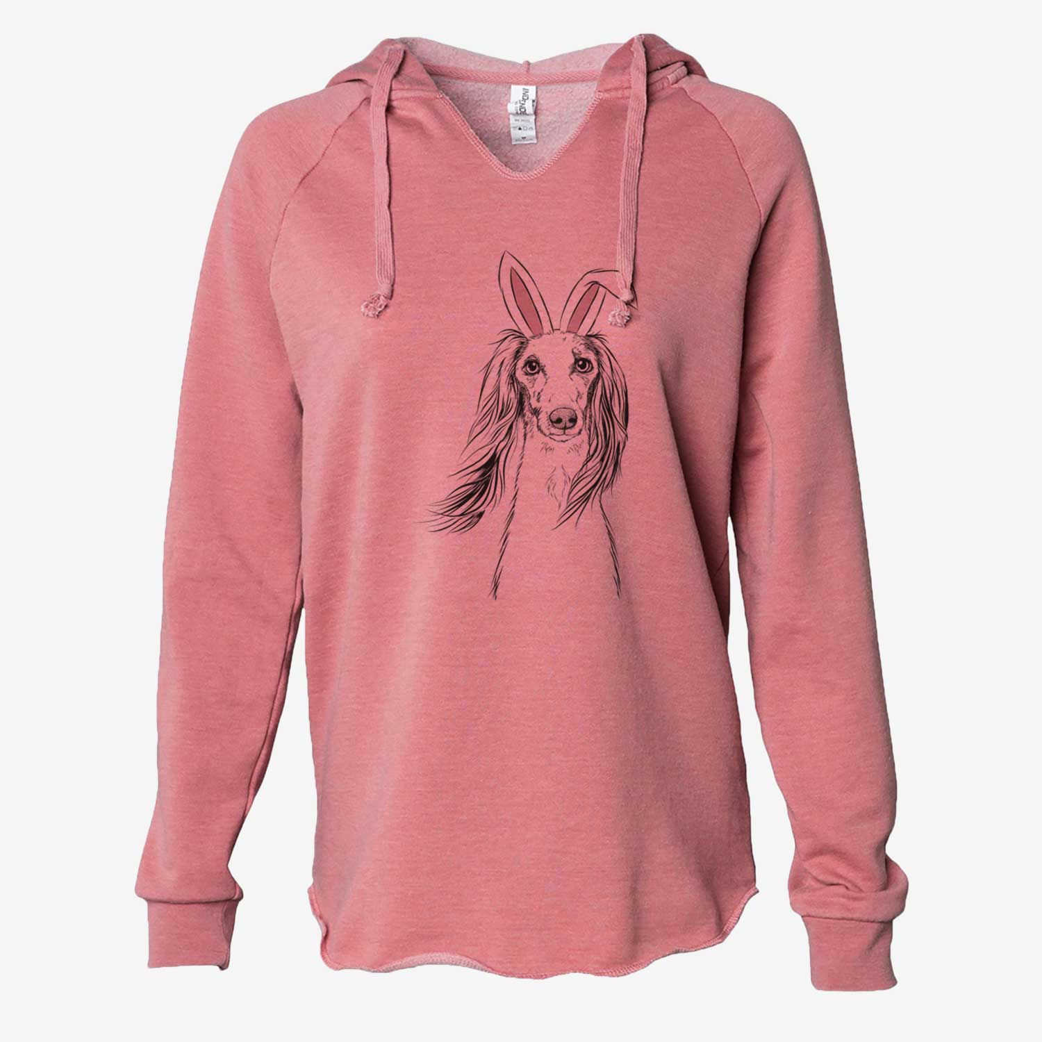 Easter Zahra the Saluki - Cali Wave Hooded Sweatshirt