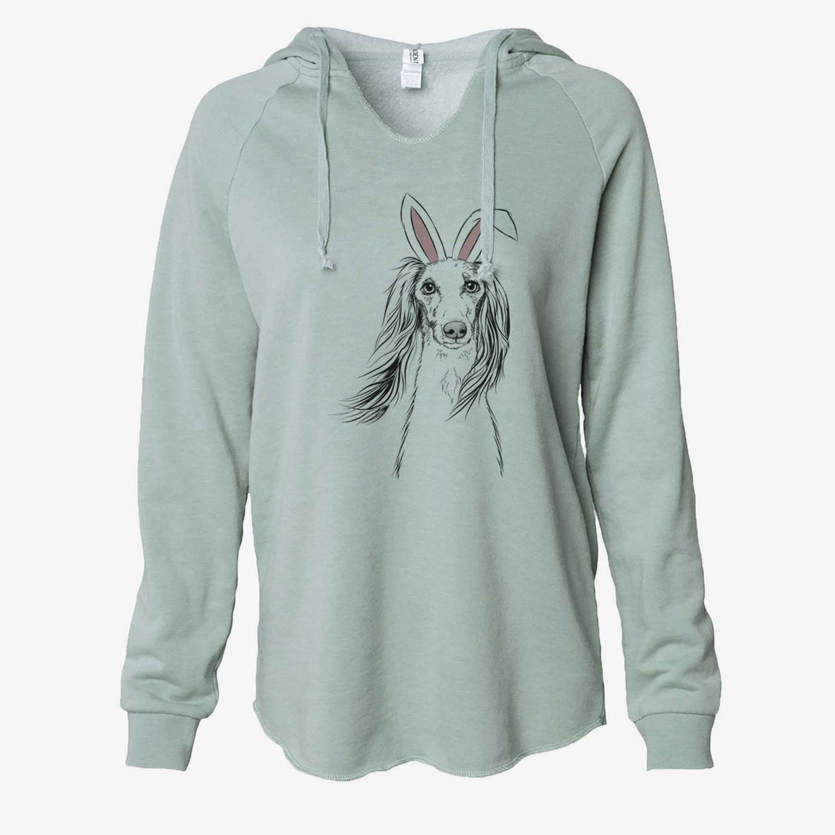 Easter Zahra the Saluki - Cali Wave Hooded Sweatshirt