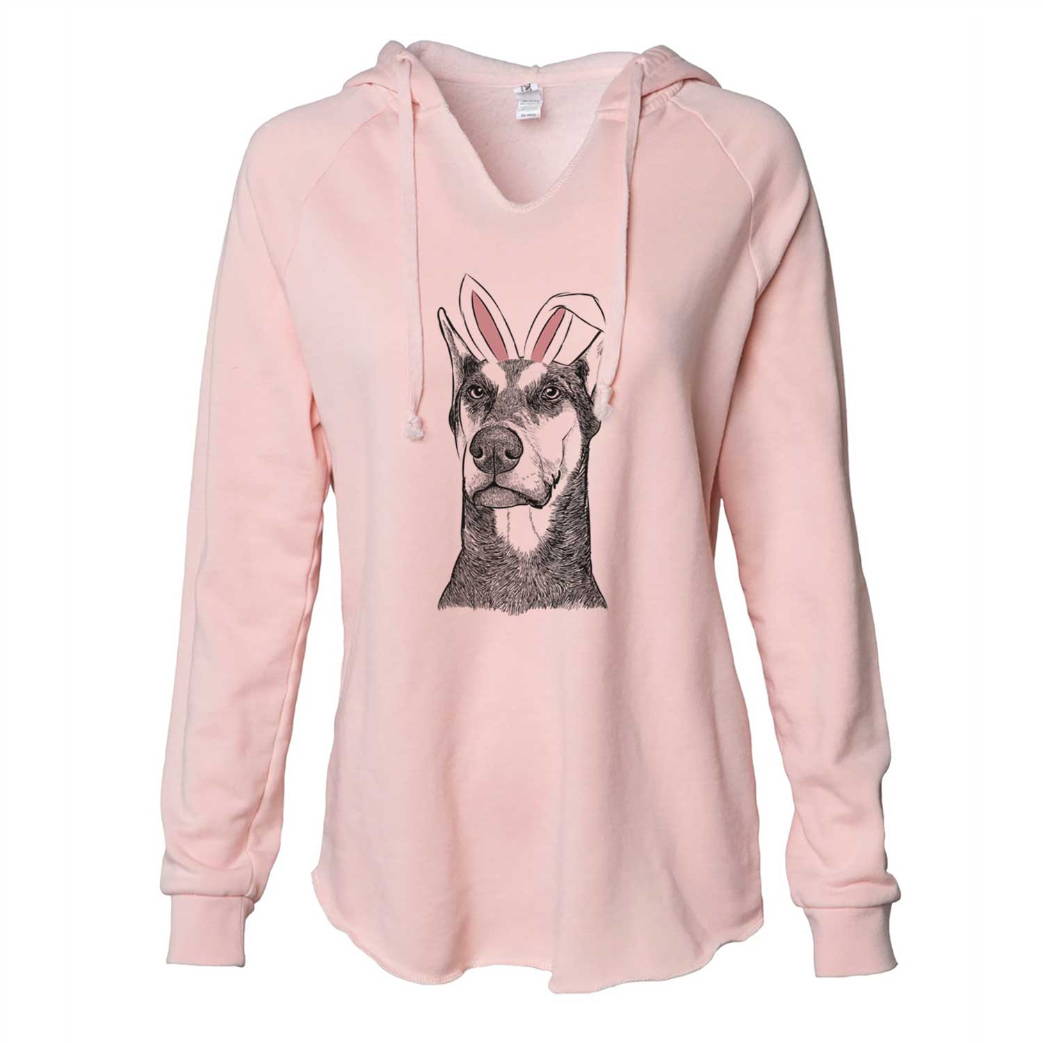 Easter Zeus the Doberman Pinscher - Cali Wave Hooded Sweatshirt