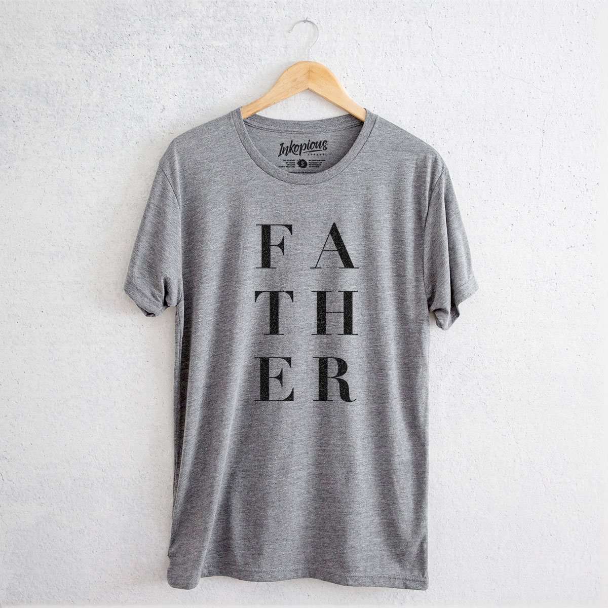 Father Stacked - Tri-Blend Unisex Crew