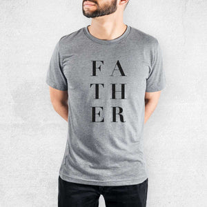 Father Stacked - Tri-Blend Unisex Crew