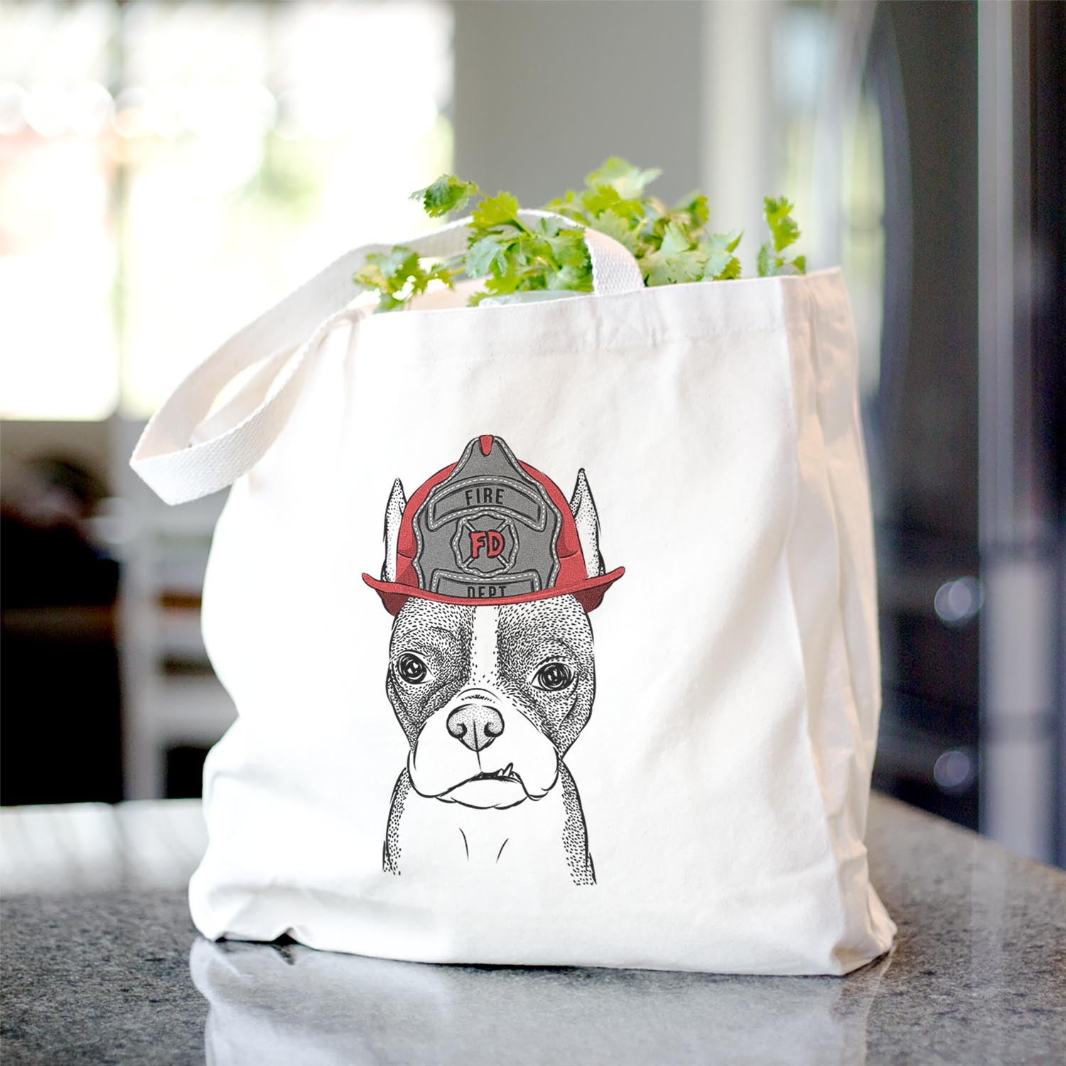 Bean the Boston Terrier - Tote Bag