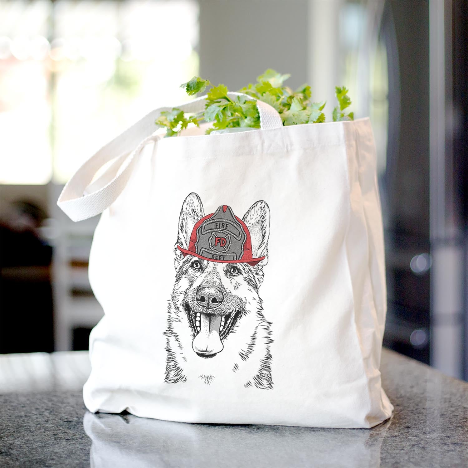 Benson the German Shepherd - Tote Bag