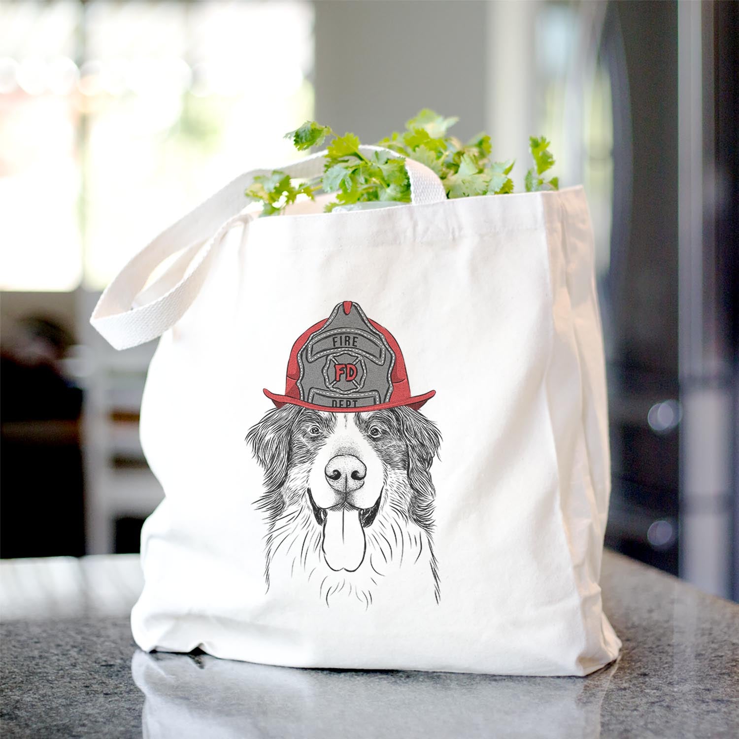 Blaze the Bernese Mountain Dog - Tote Bag