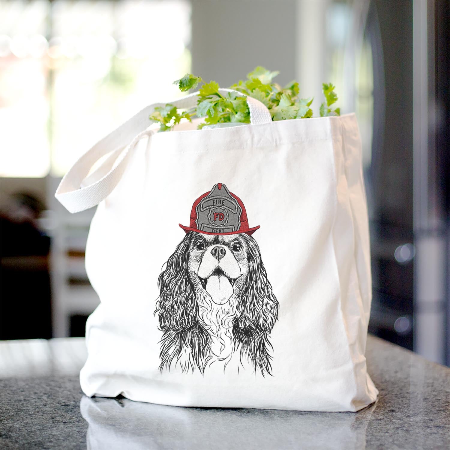 Brandy the Cavalier King Charles Spaniel - Tote Bag