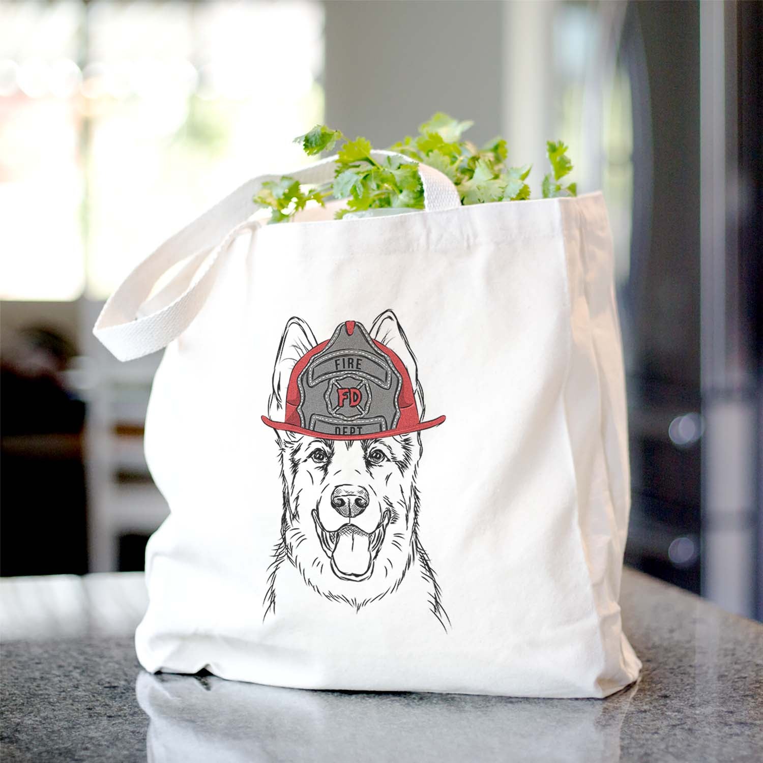 Brutus the German Shepherd - Tote Bag