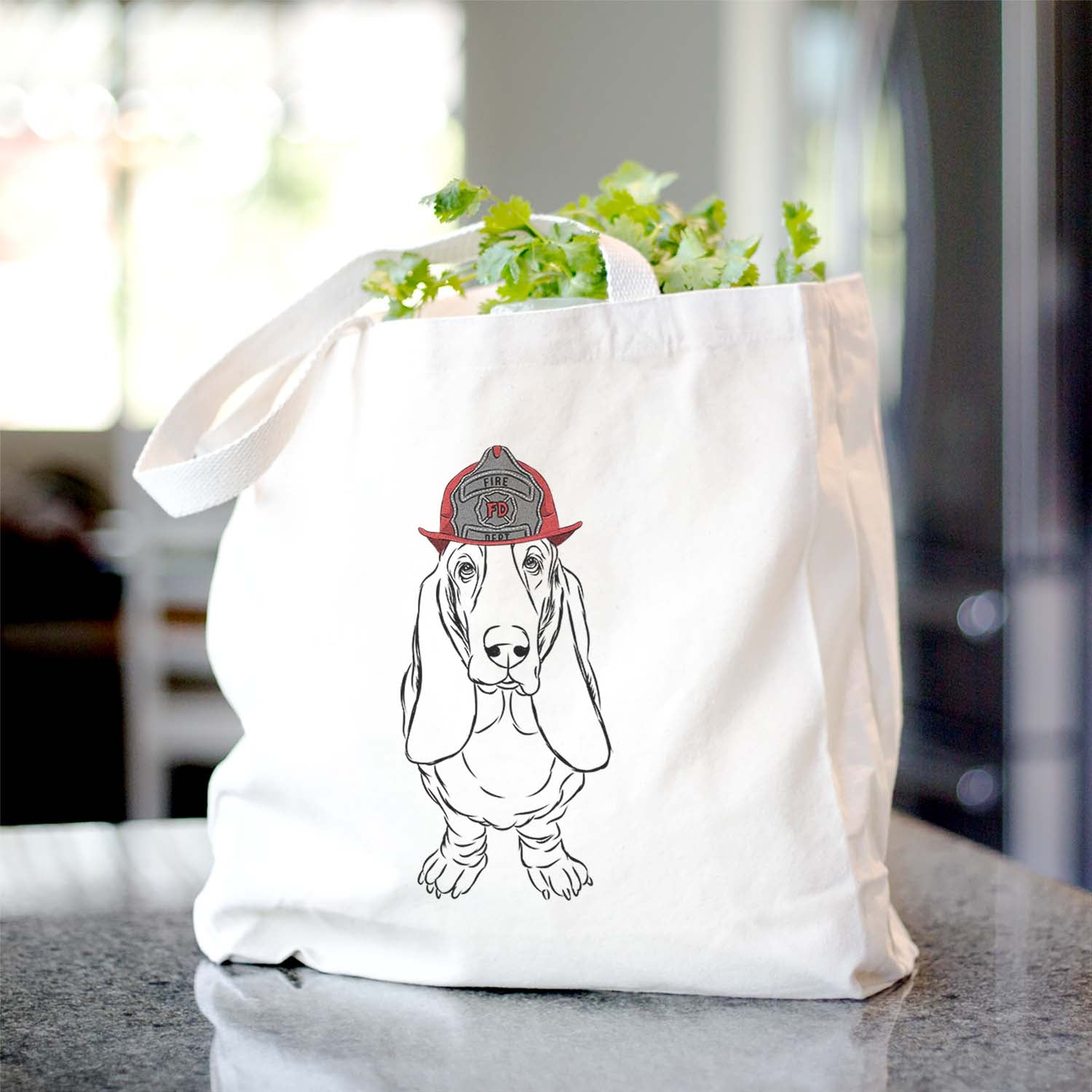 Charlie the Basset Hound - Tote Bag