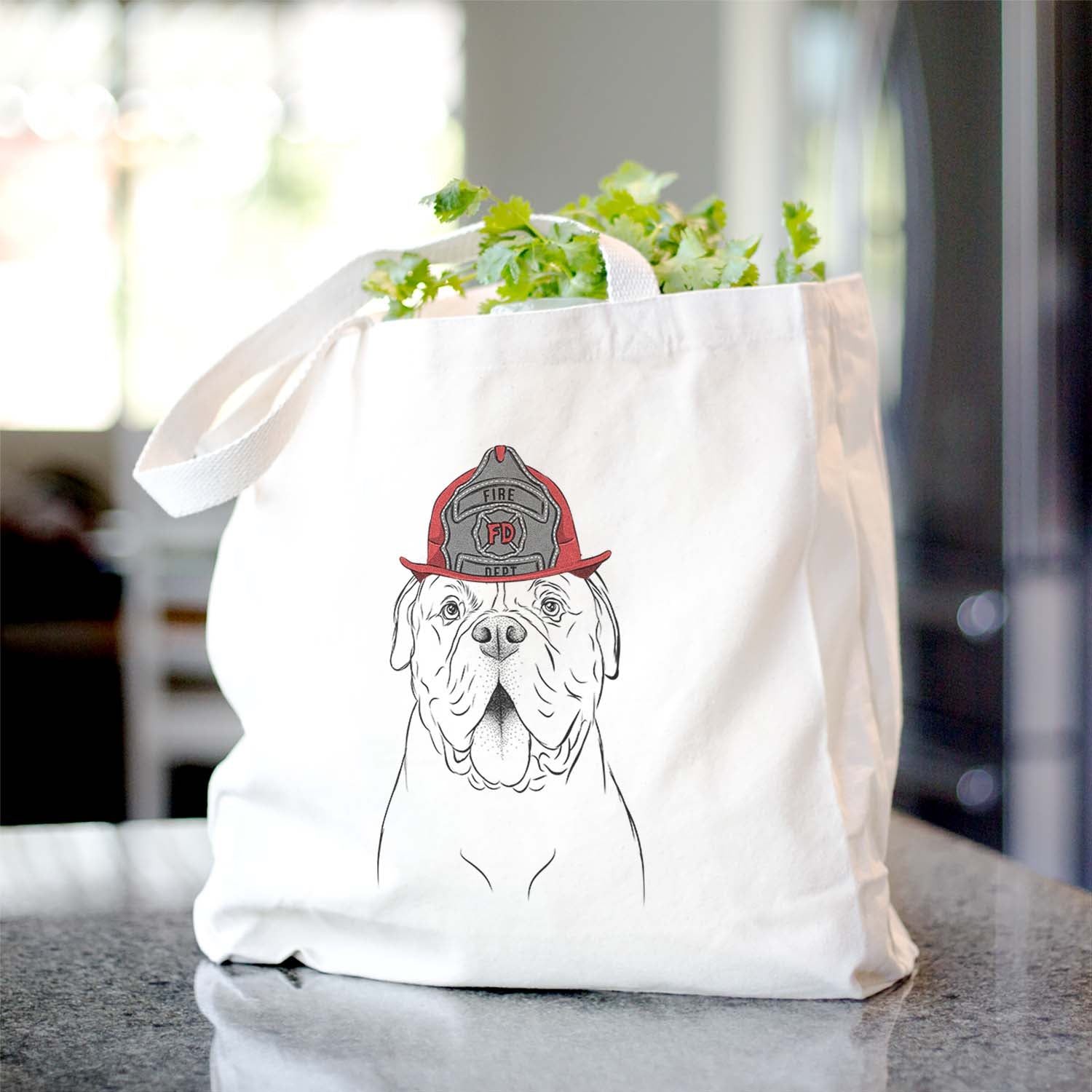 Chief the Boxer Bulldog Mix - Tote Bag