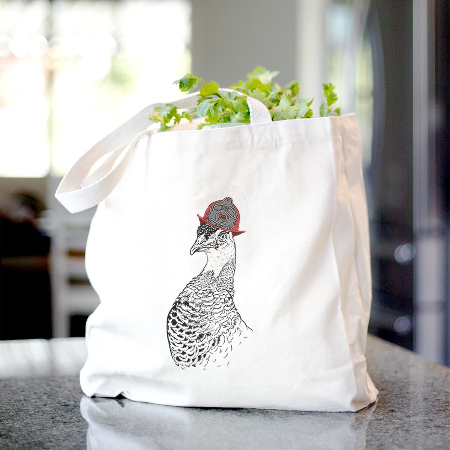 Dee the Peahen - Tote Bag