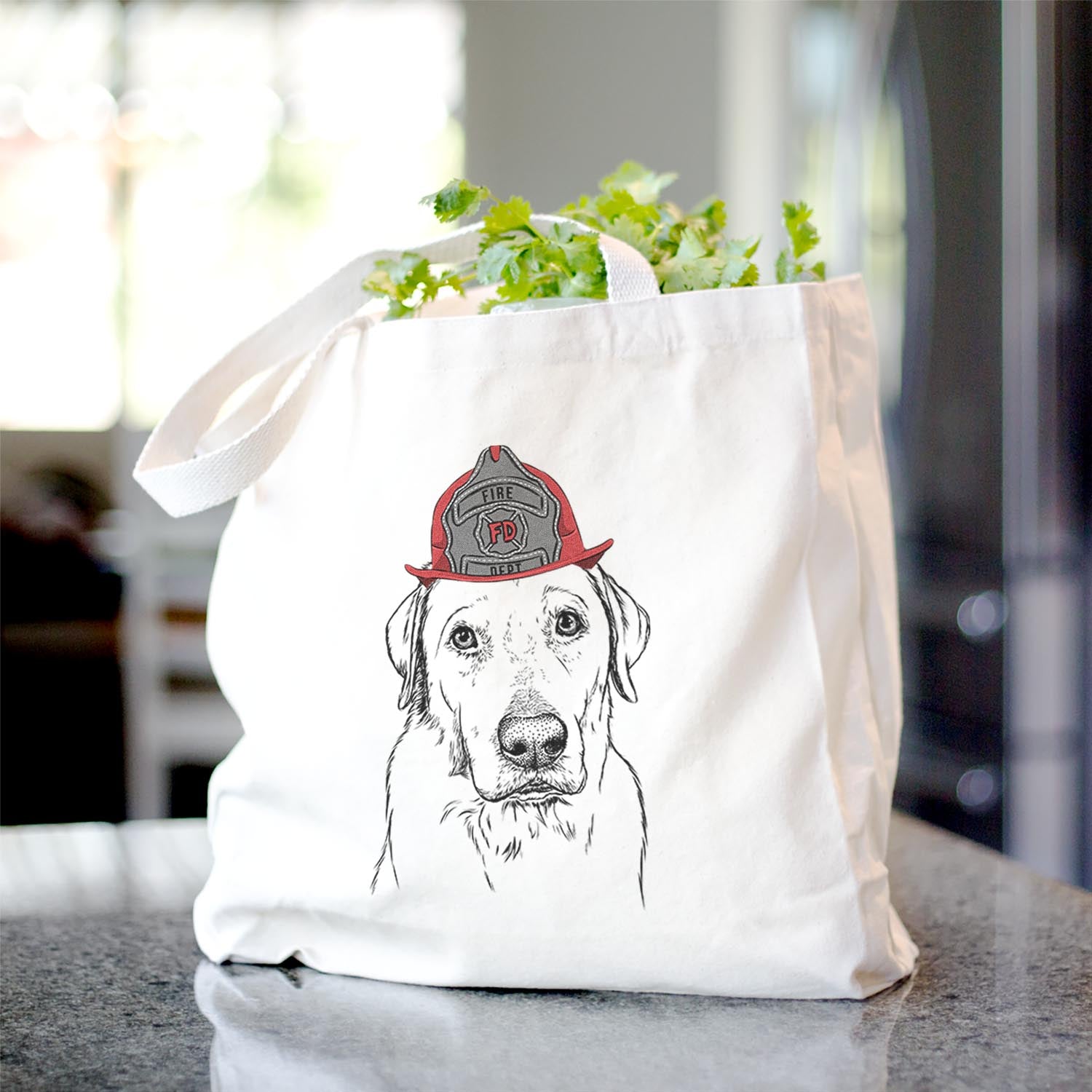 Duke the Yellow Lab - Tote Bag