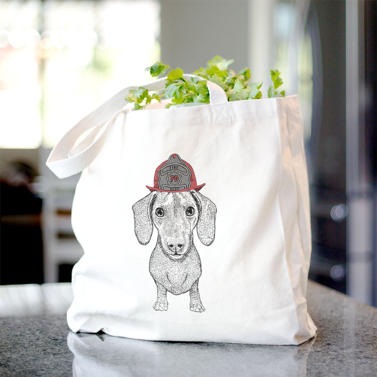 Ernie the Mini Dachshund - Tote Bag