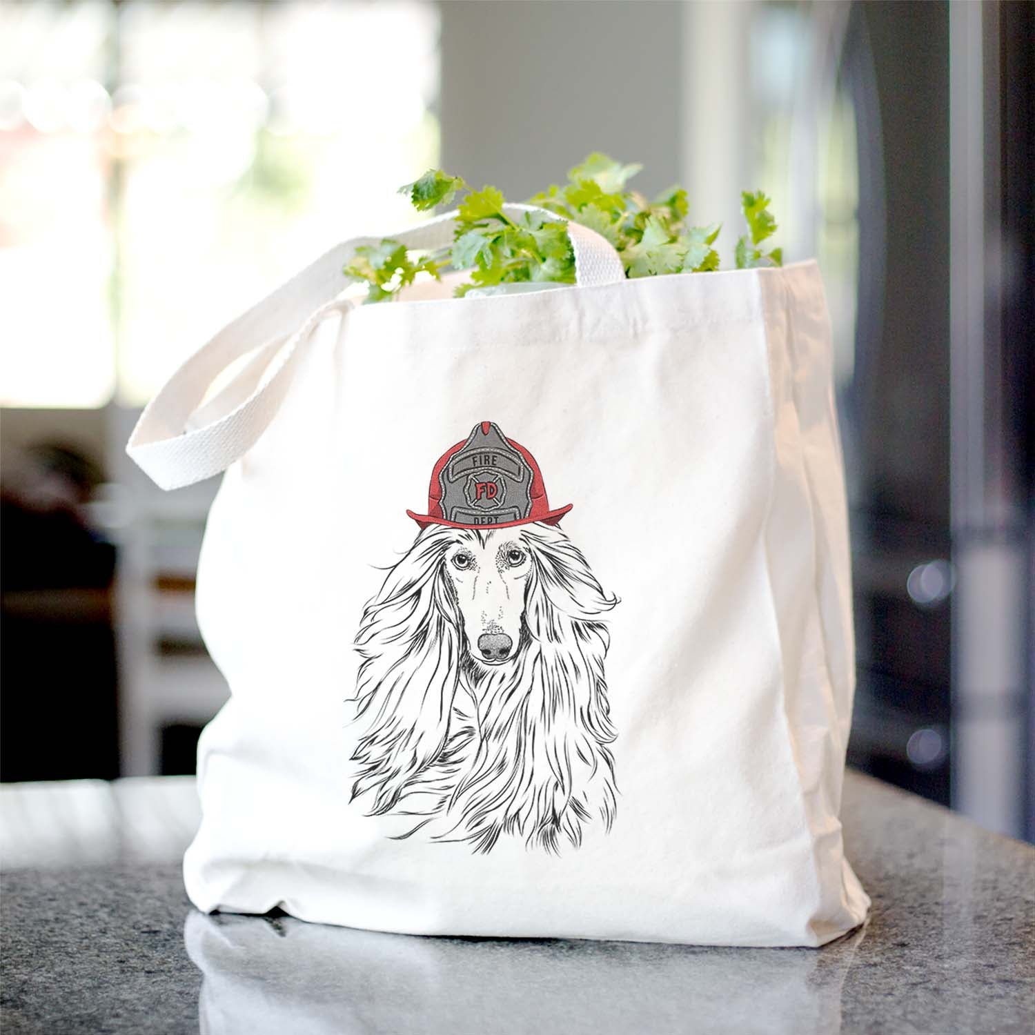 Fabio the Afghan Hound - Tote Bag