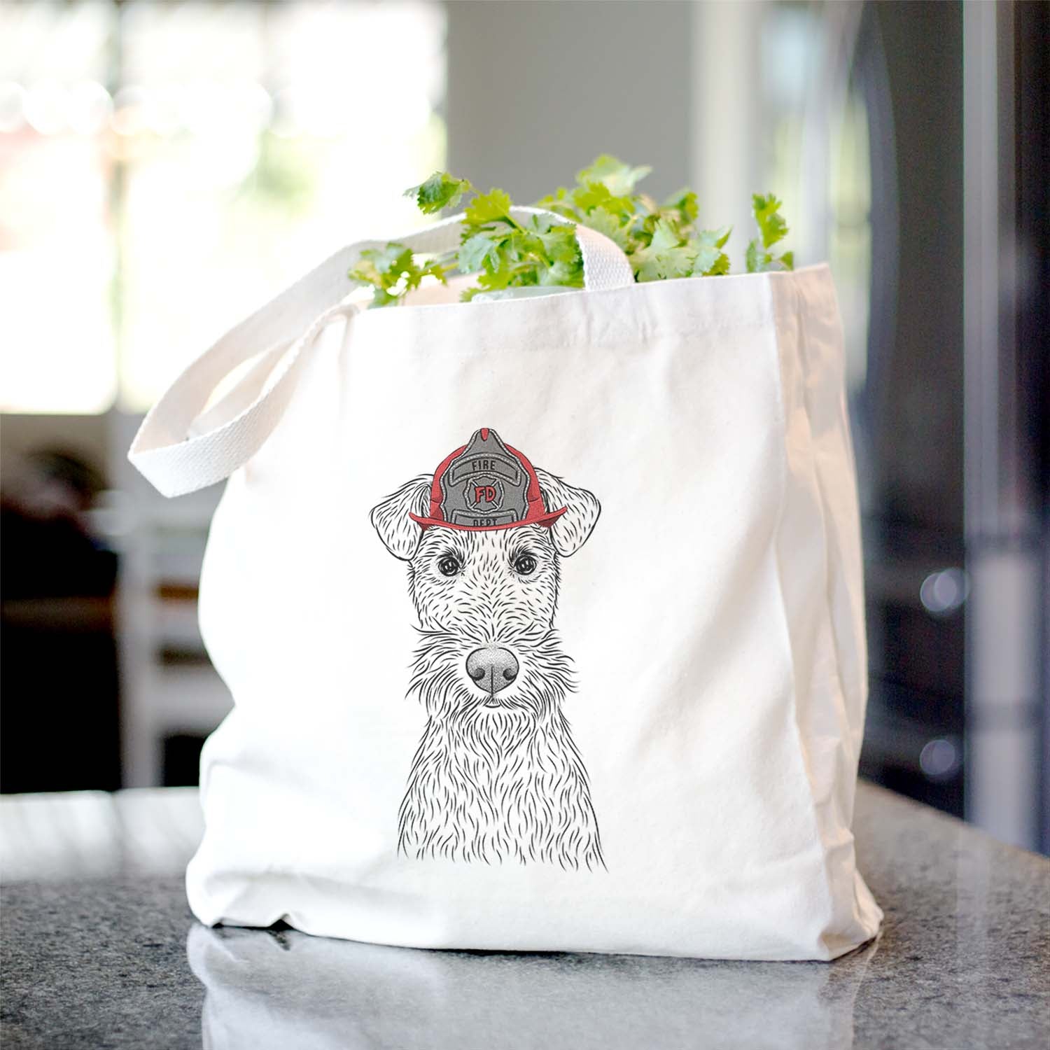 Fitz the Wire Fox Terrier - Tote Bag