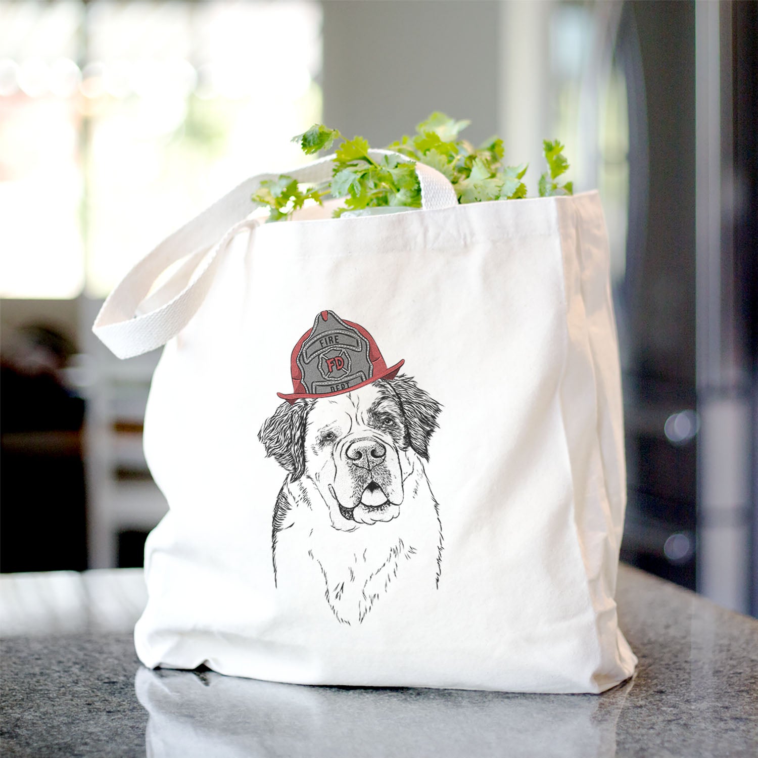 Hook the Saint Bernard - Tote Bag