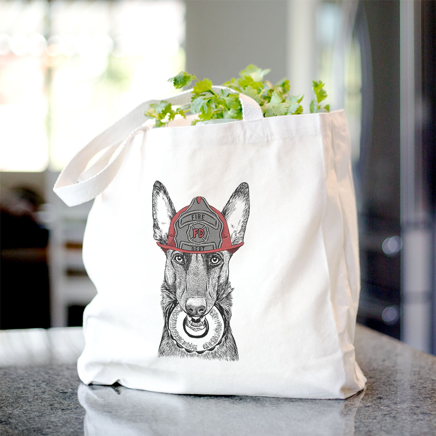 Juno the Belgian Malinois - Tote Bag