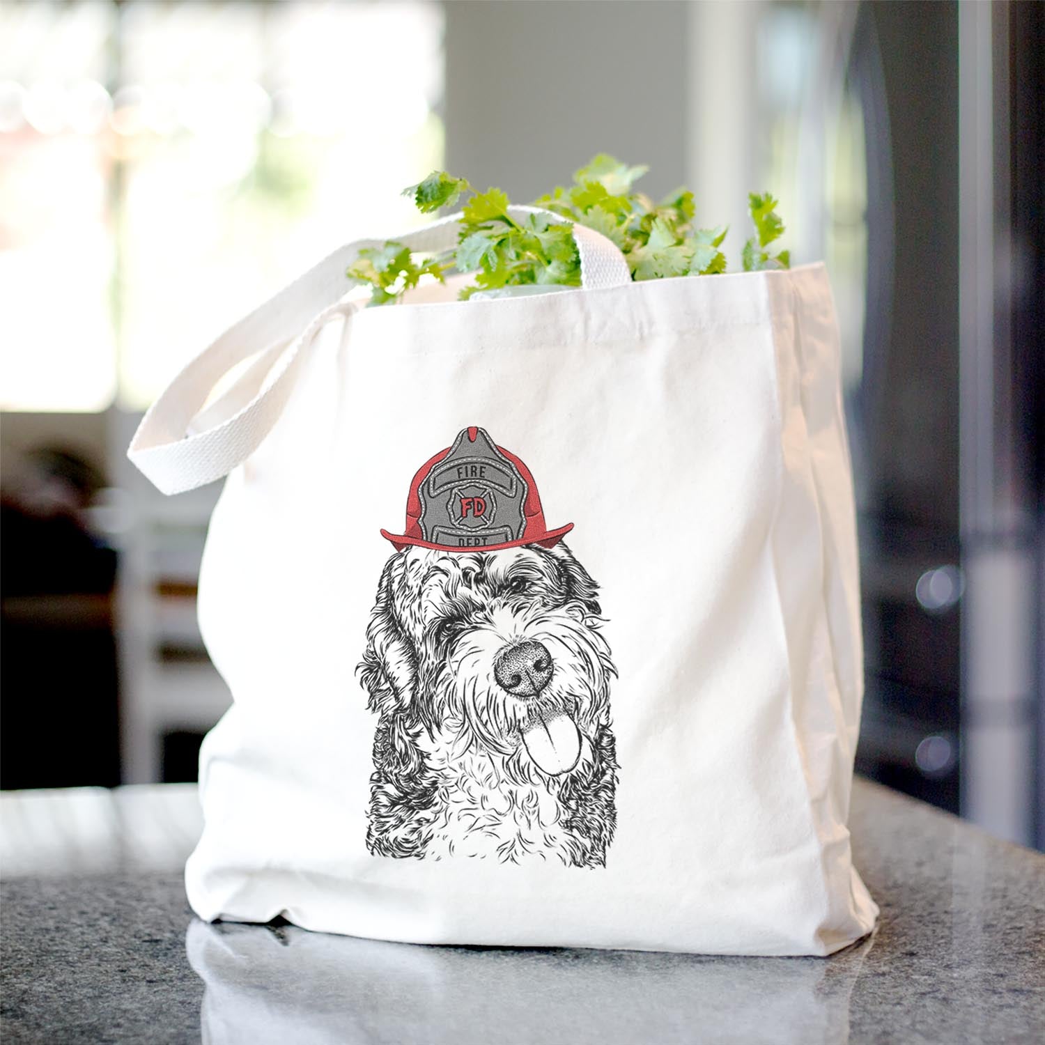 Kaci the Bernedoodle - Tote Bag