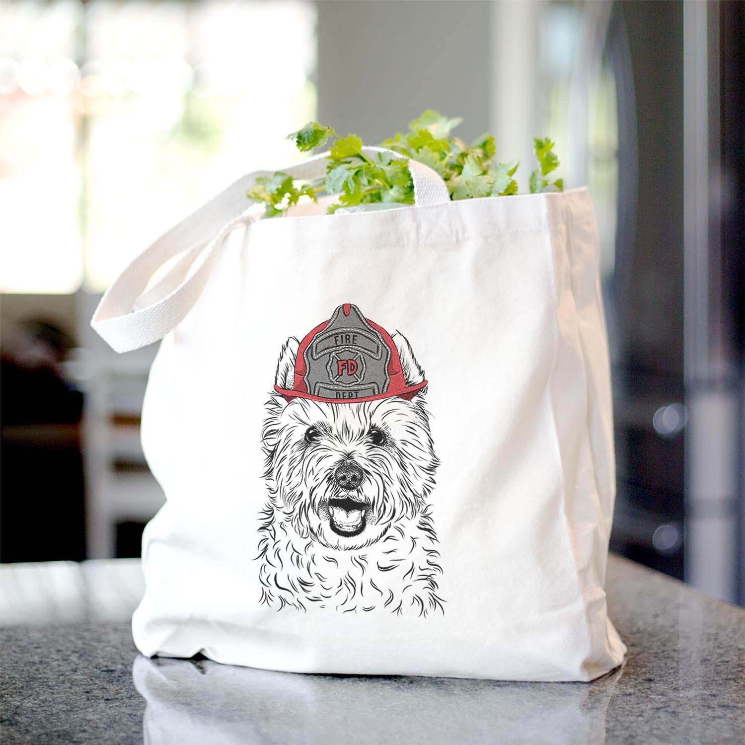 Kami the West Highland Terrier - Tote Bag