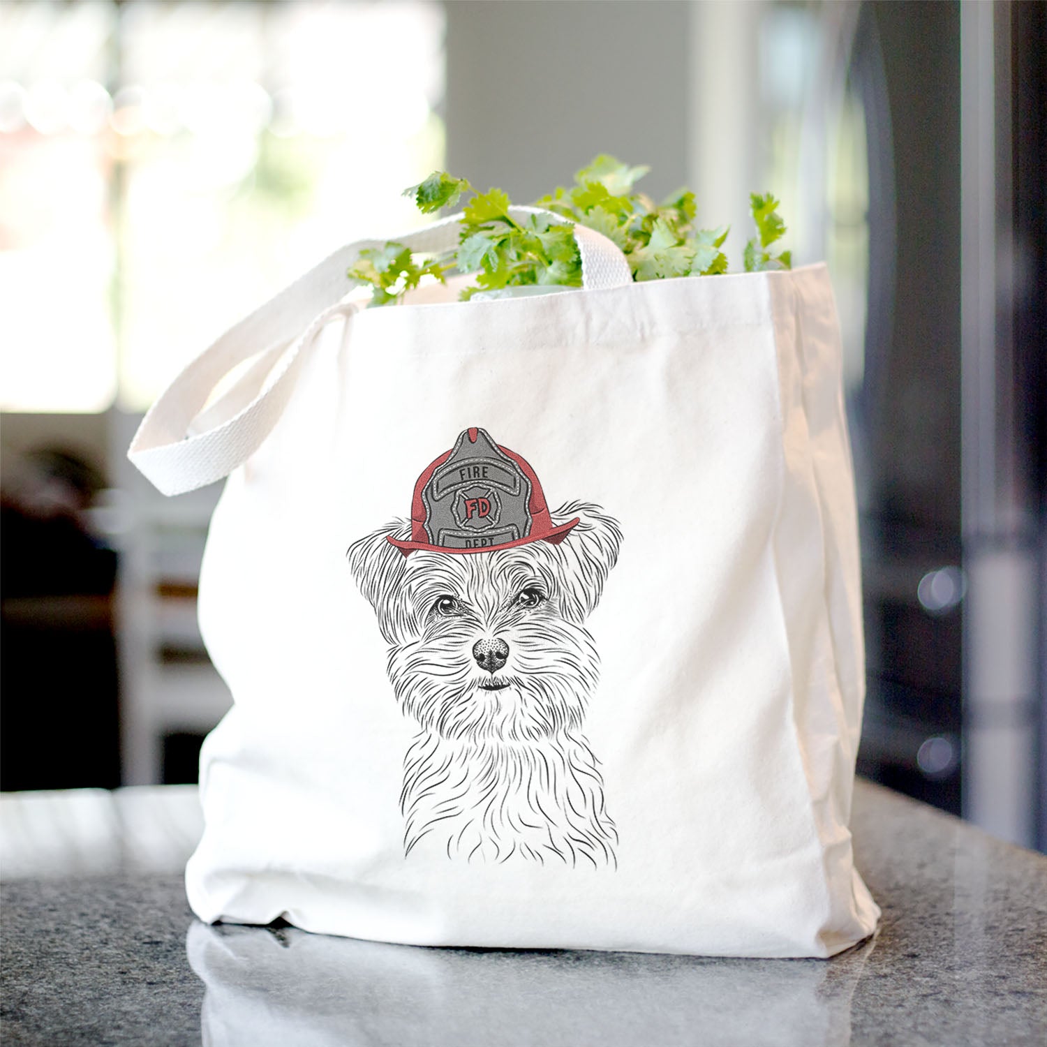 Kiwi the Morkie - Tote Bag