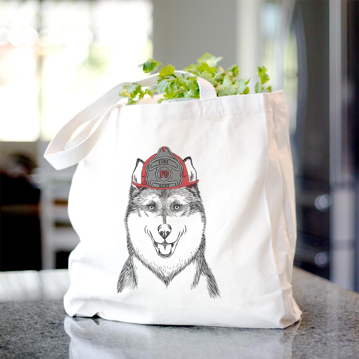 Koda the Siberian Husky - Tote Bag