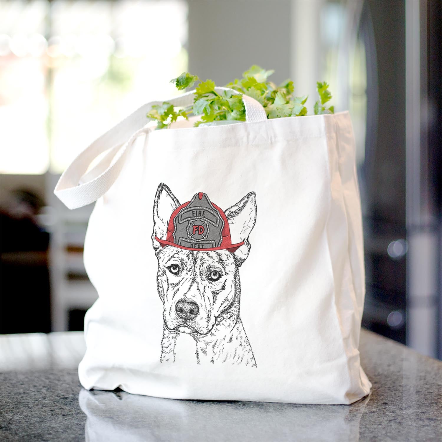 Leo the Ibizan Hound Bull Mastiff Mix - Tote Bag