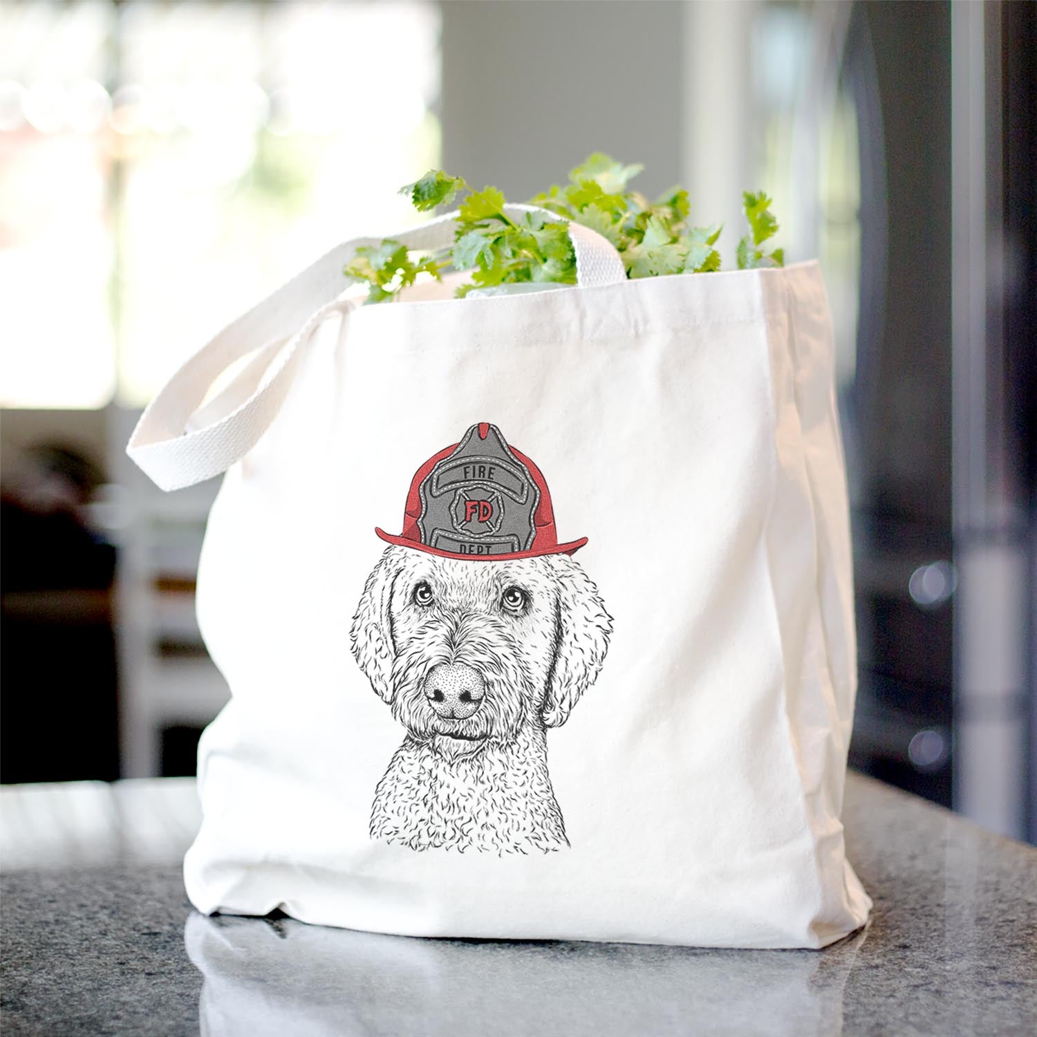 Lucy Boo the Goldendoodle - Tote Bag